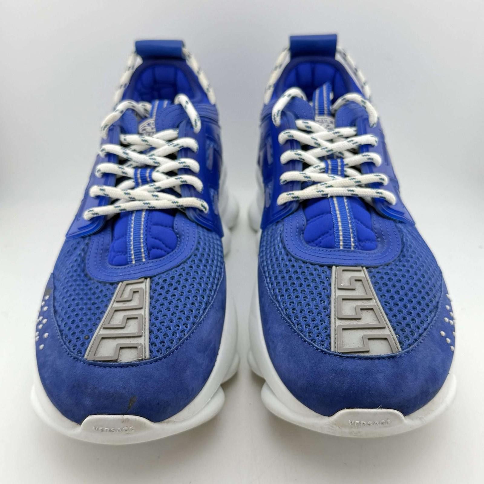 Versace Versace Chain Reaction Blue White 44EU Used No Box Size US 11 / EU 44 - 3 Thumbnail