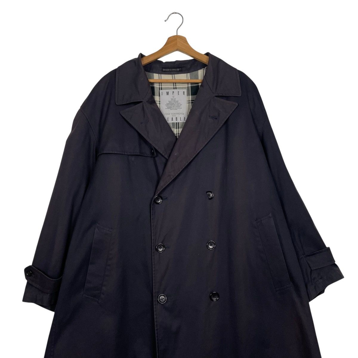 Yohji Yamamoto Yohji Yamamoto Homme Imper Meable Double Breasted Coat Size US M / EU 48-50 / 2 - 3 Thumbnail
