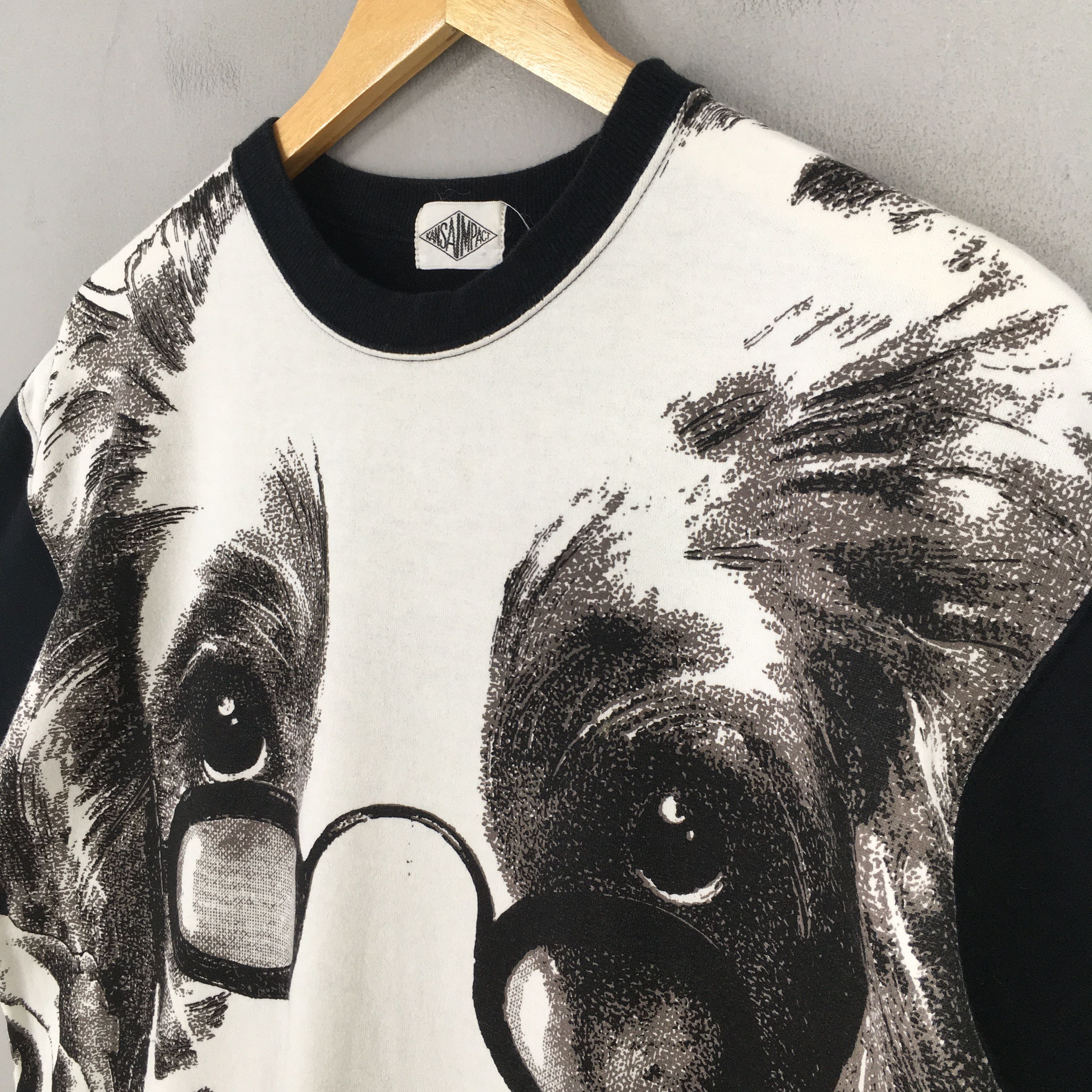 Japanese Brand × Kansai Yamamoto Vintage Kansai Yamamoto Impact Black Tshirt Medium Size US M / EU 48-50 / 2 - 4 Thumbnail