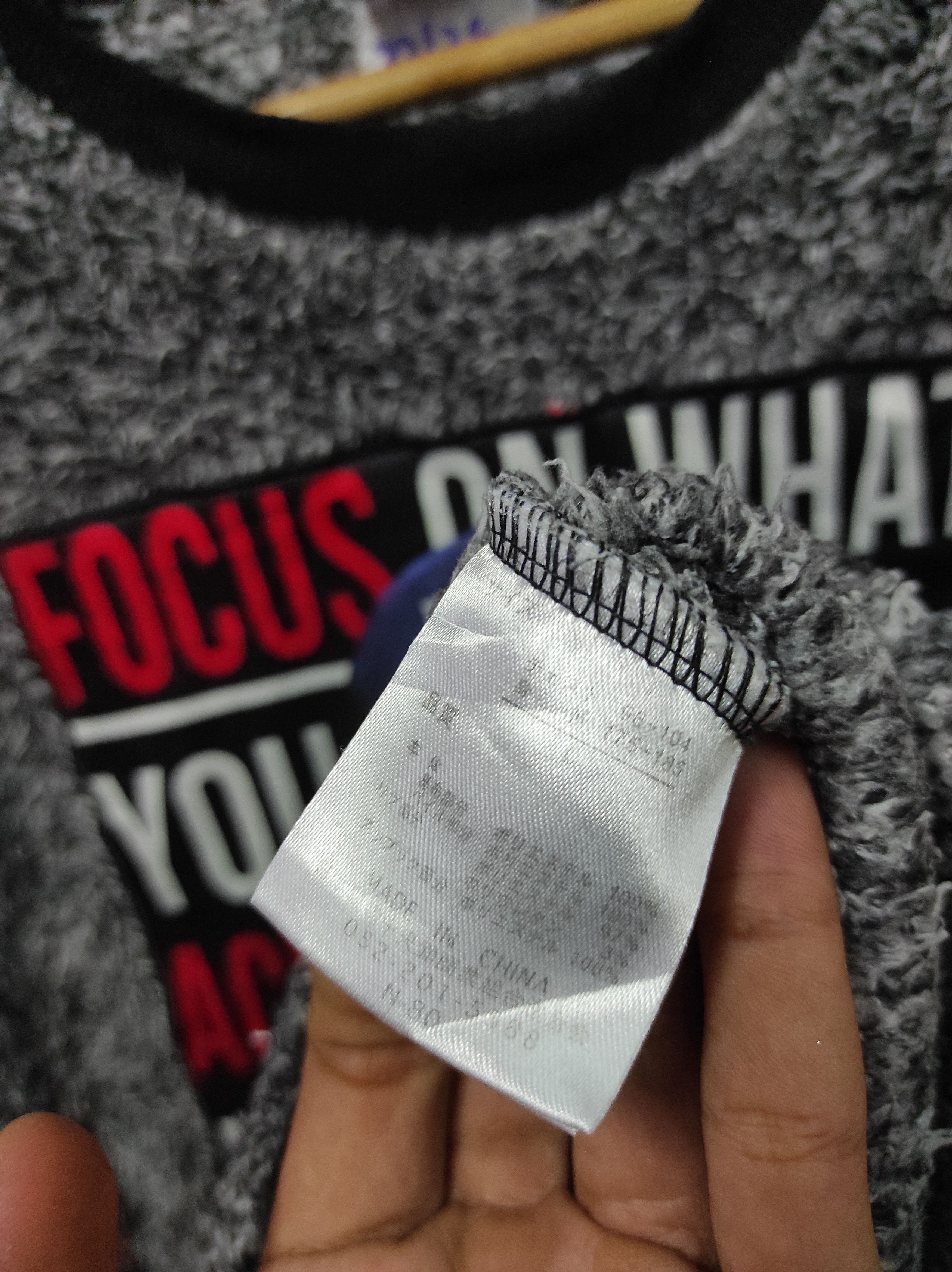 Japanese Brand defective struct fleece sherpa sweatshirt Size L / US 10 / IT 46 - 6 Thumbnail