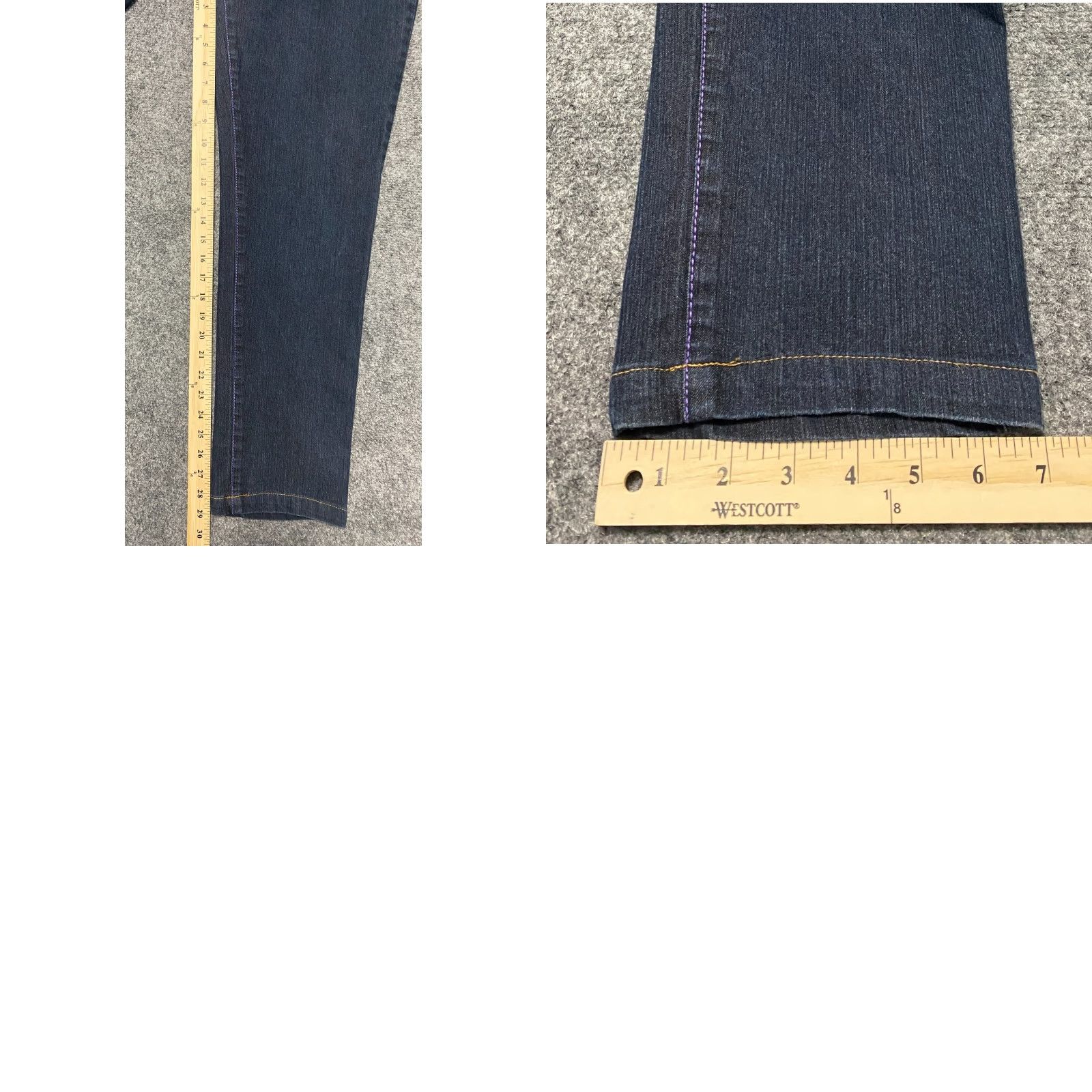 Vintage Beija Flor Jeans Brasil Women's Size 12 Blue Stretch Bird Embroidered Size 34" / US 12 / IT 48 - 8 Thumbnail
