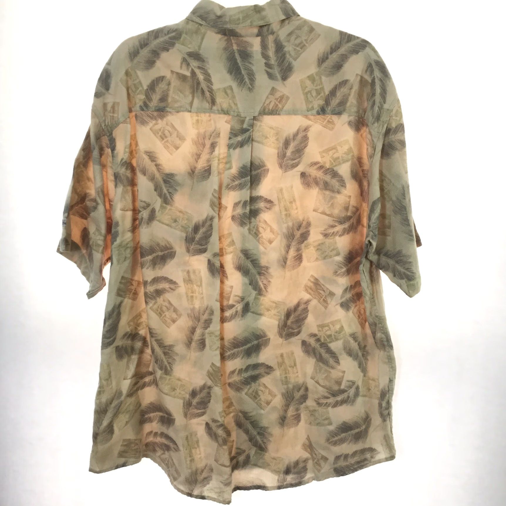 Vintage Woolrich Shirt Mens XL Beige Floral Short Sleeve Lightweight Knit Button Up Size US XL / EU 56 / 4 - 7 Thumbnail