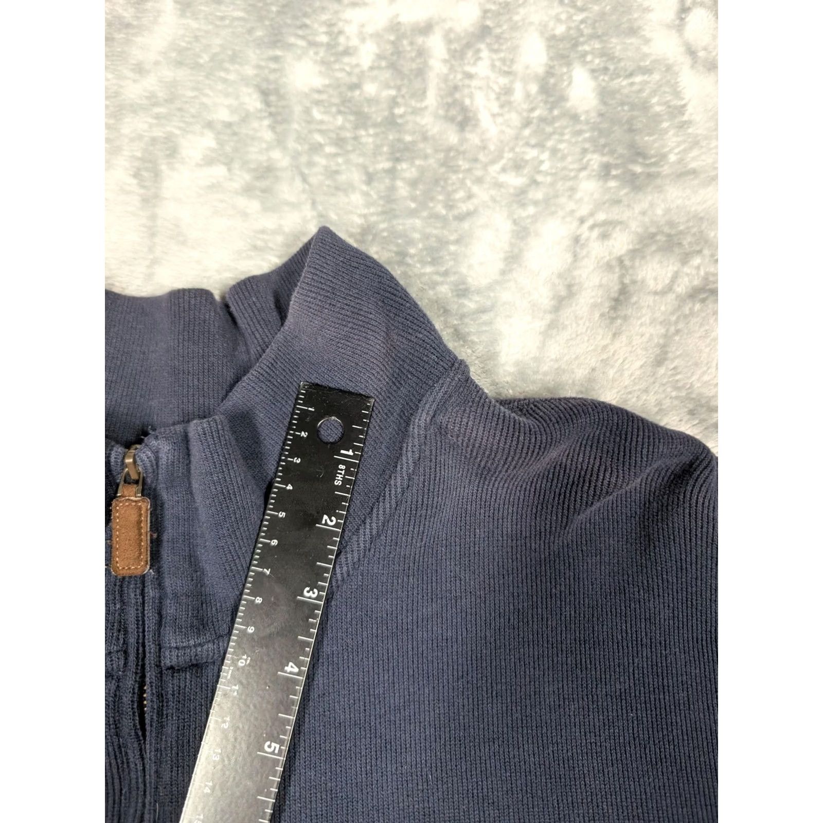 Polo Ralph Lauren Polo by Ralph Lauren Sweater Mens 3XB Blue Cotton Quarter Zip Mock Neck Pullover Size US XXL / EU 58 / 5 - 6 Thumbnail