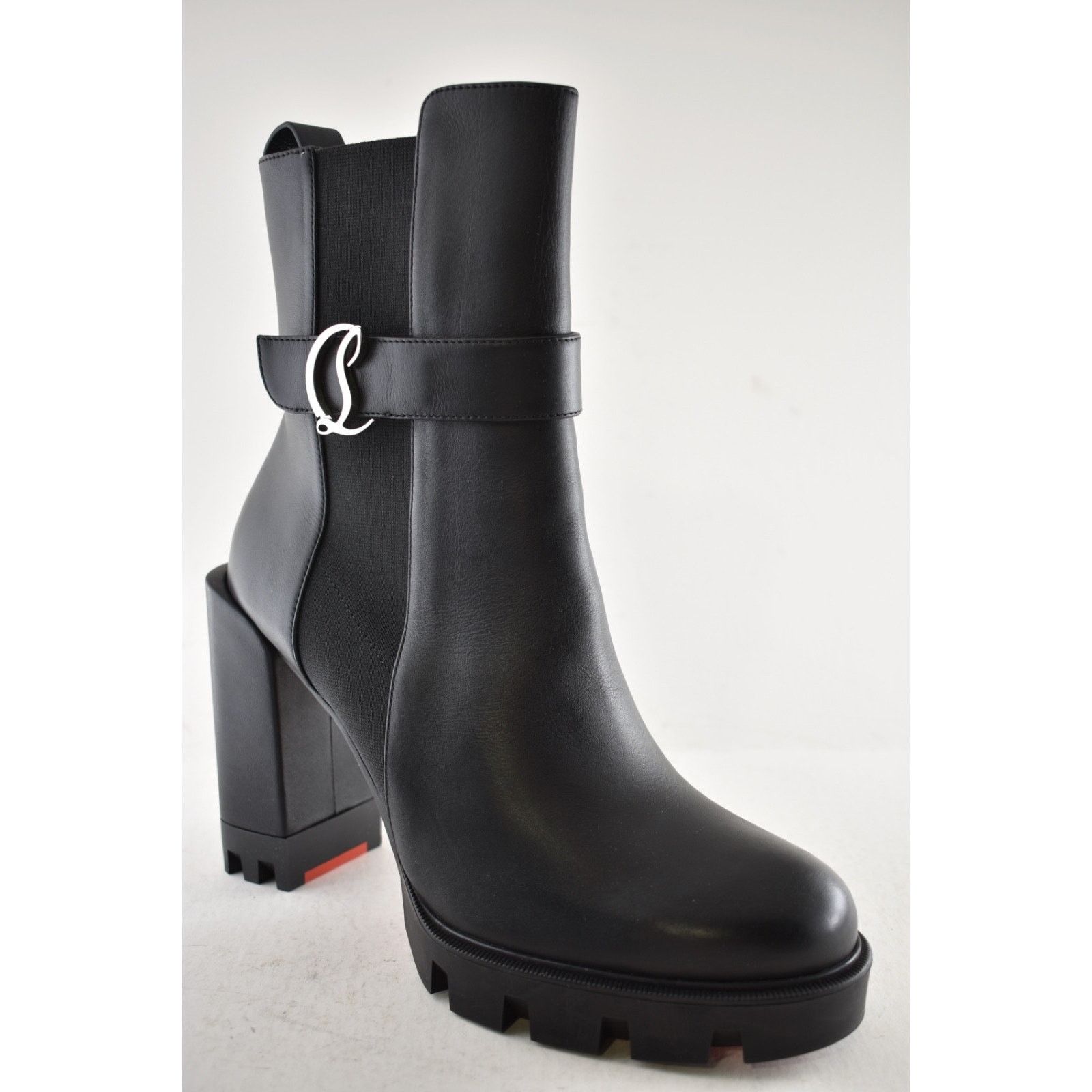 Christian Louboutin Christian Louboutin CL Chelsea Lug 100 Leather Ankle Boot 41 Size US 10 / IT 40 - 6 Thumbnail