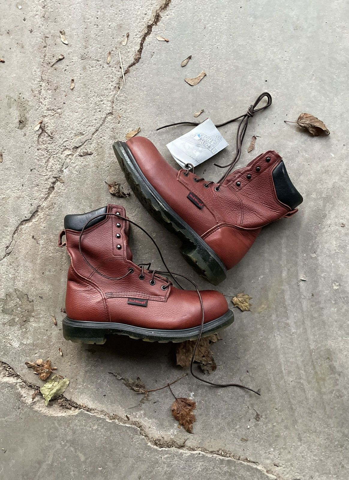 Red Wing 🥾 Vintage NWT Red Wing 3508 Boots USA Made Leather Red Japan Size US 9 / EU 42 - 2 Thumbnail