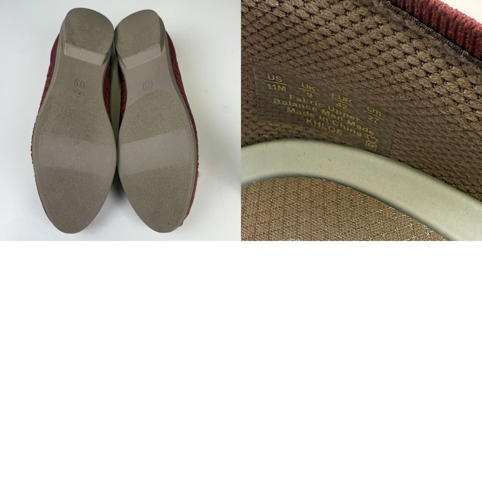 Vintage BZees For Lifestride Womens Khloe Ballet Flats Size 11M Comfort Walking Sangria Flat Women Red 11M Mens? Size US 11 / IT 41 - 8 Thumbnail