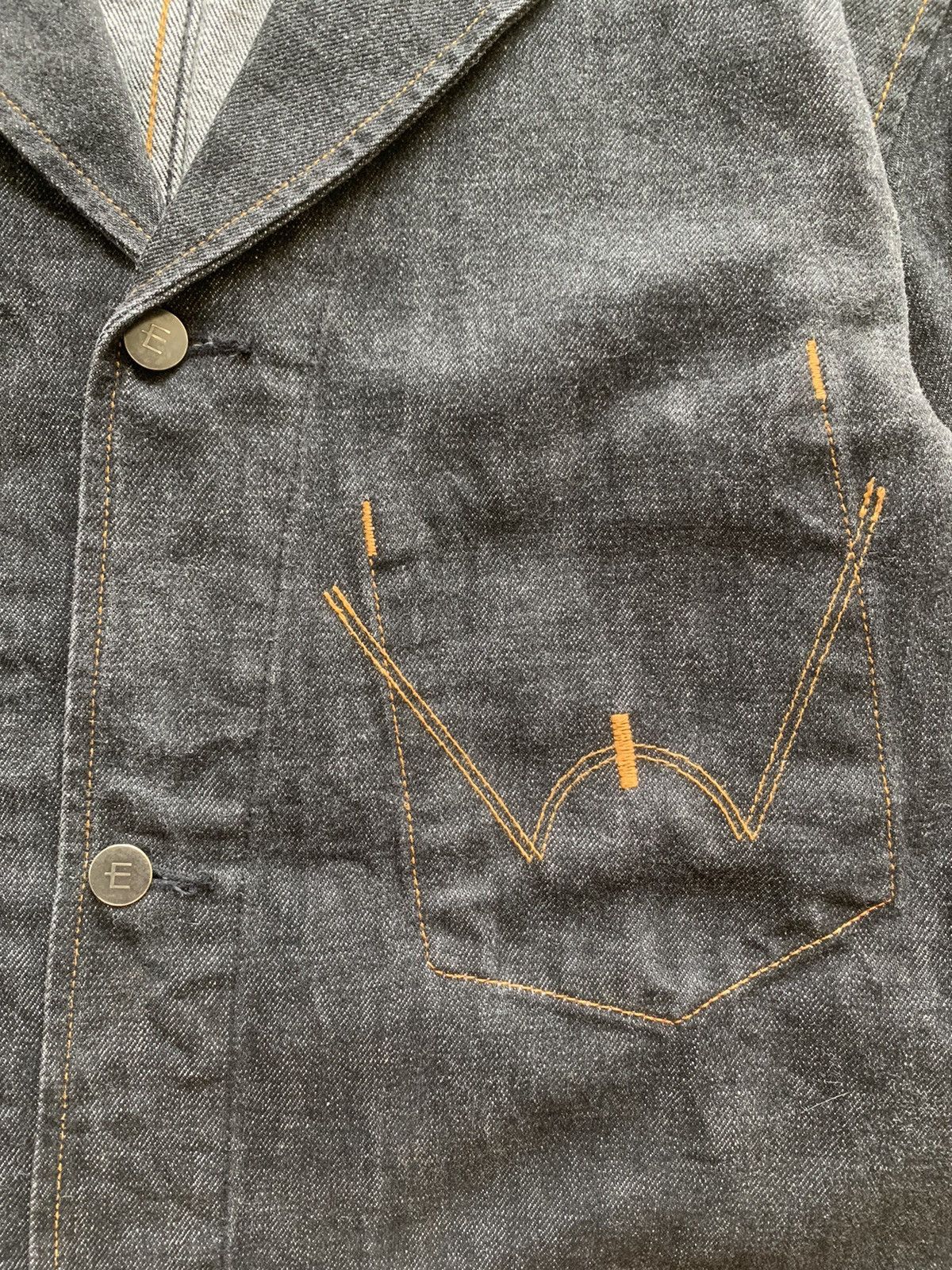 Edwin × Japanese Brand Edwin E-Function Raw Denim Chore Jacket Size US L / EU 52-54 / 3 - 7 Thumbnail