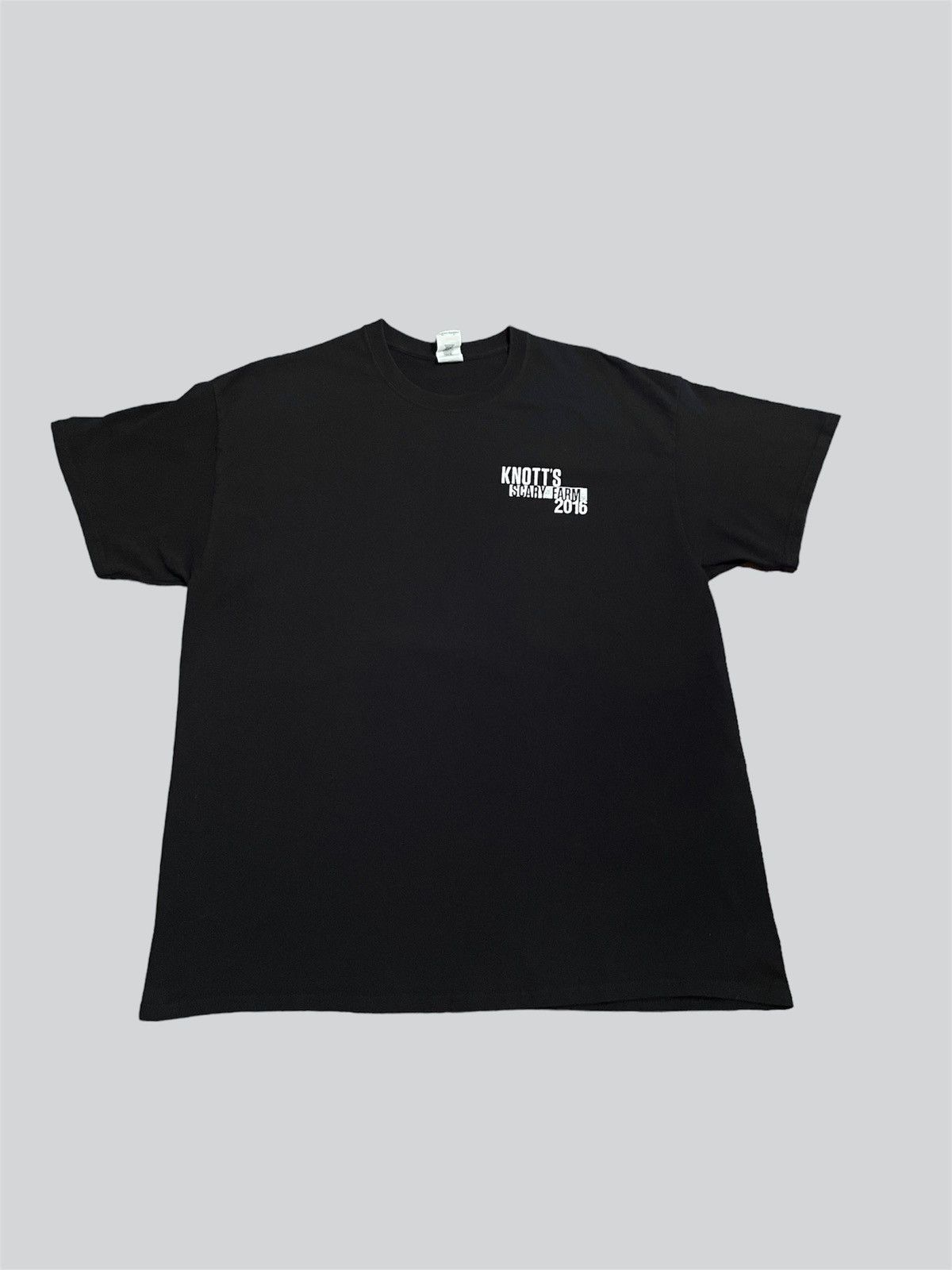 Gildan KNOTTS SCARY FARM vintage y2k black shirt Halloween Size XL Size US XL / EU 56 / 4 - 3 Thumbnail