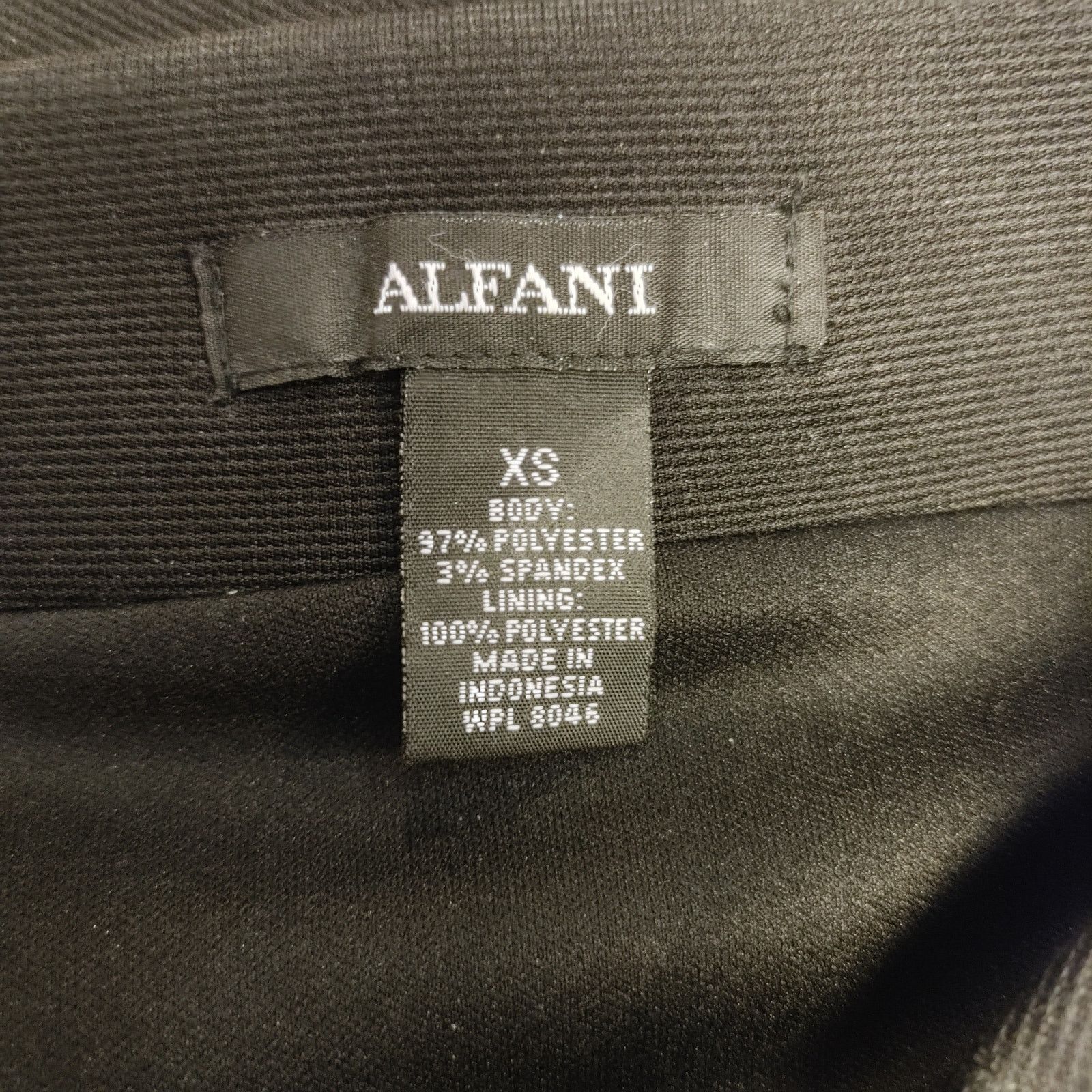 Alfani Alfani Women's XS Black Straight Pencil Skirt Size 22" - 3 Thumbnail