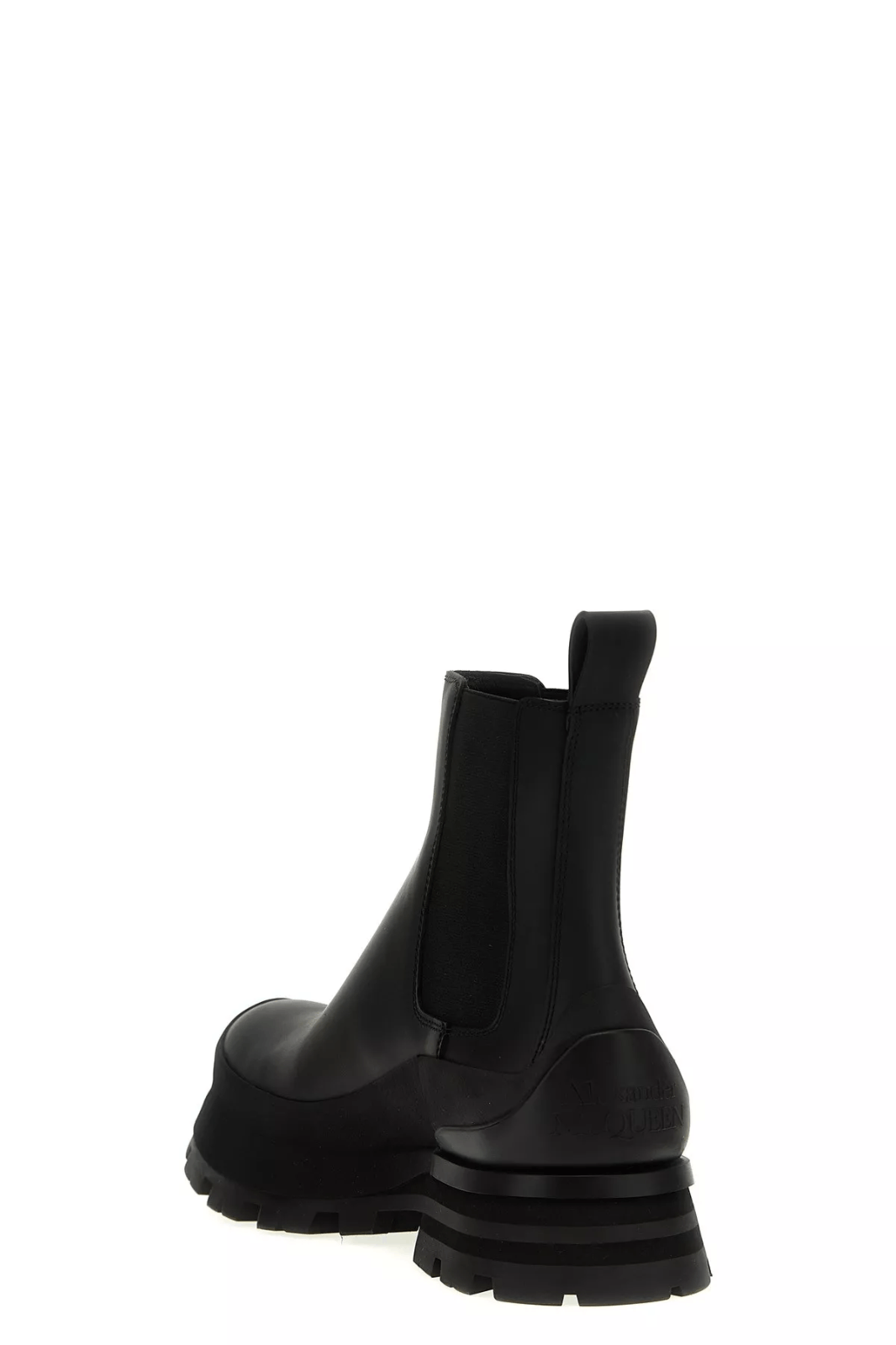Alexander McQueen ALEXANDER MCQUEEN Wander Black Leather Ankle Boots Size US 12 / EU 45 - 3 Thumbnail