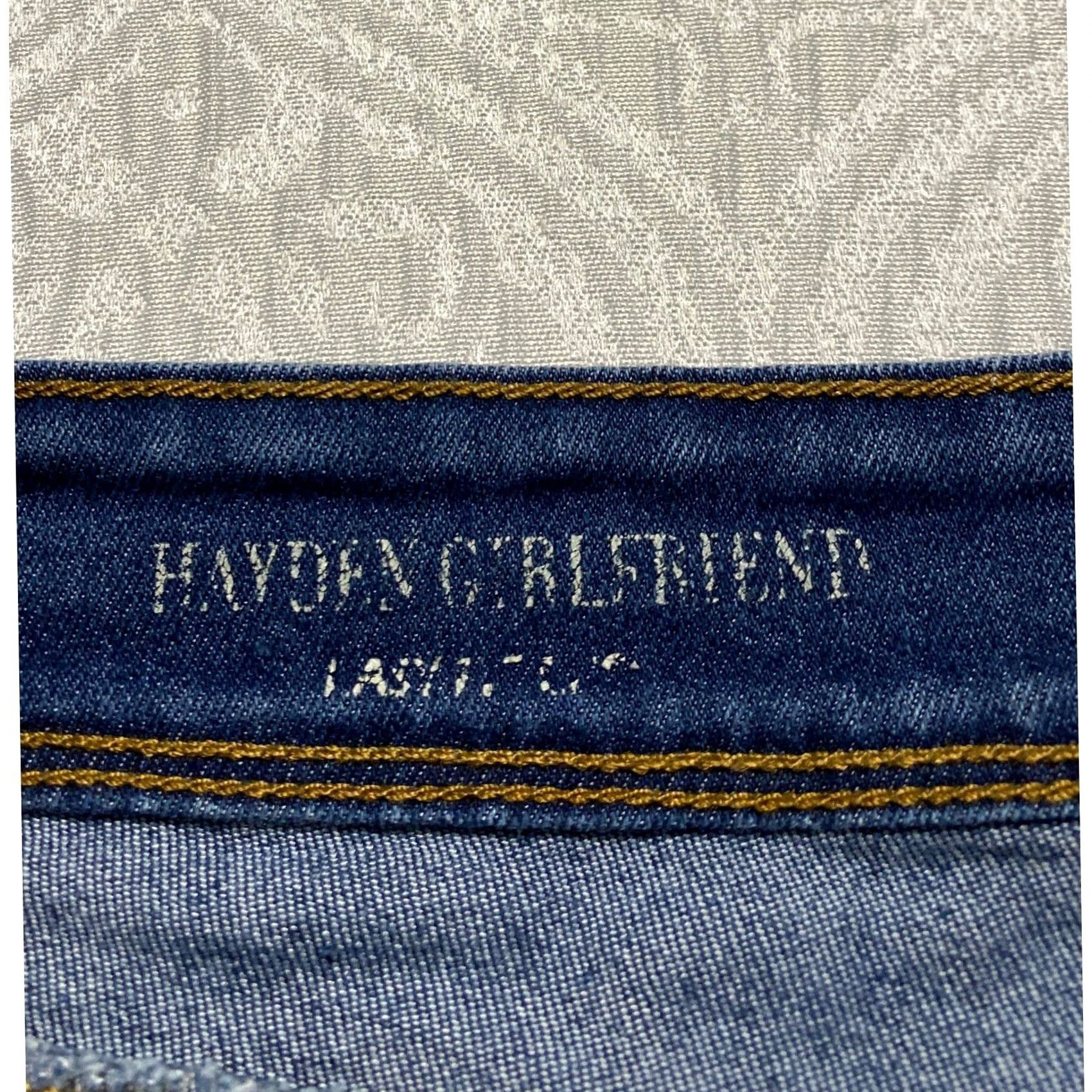 Vintage Sound Style Hayden Girlfriend Jeans 14W Medium Wash Distressed Raw Hem Blue Womens Jeans Size 36" / US 14 / IT 50 - 7 Thumbnail