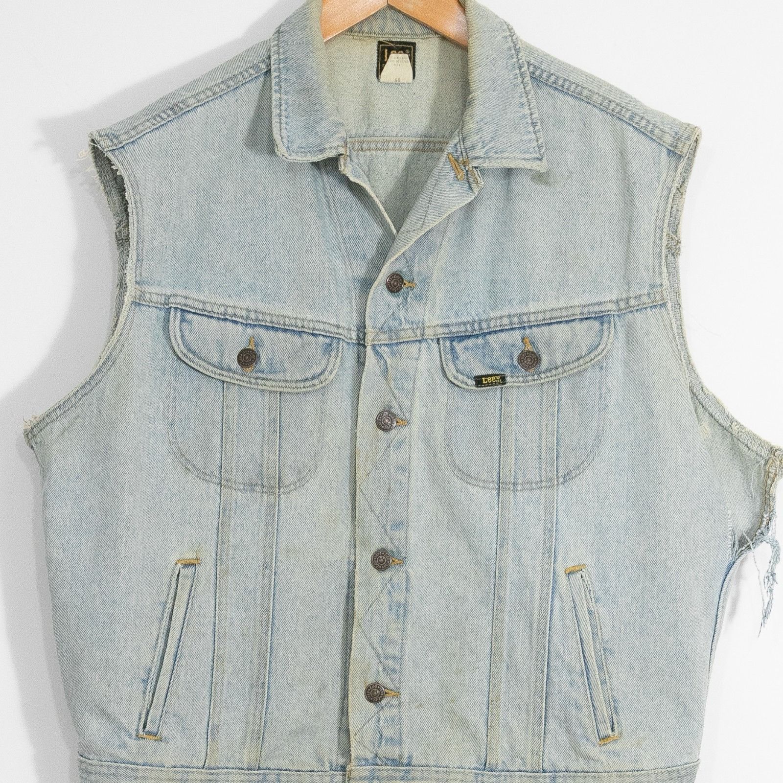 Lee Vintage 70s Lee Patd 153438 Trucker Jacket Large Cutoff Size US L / EU 52-54 / 3 - 2 Thumbnail