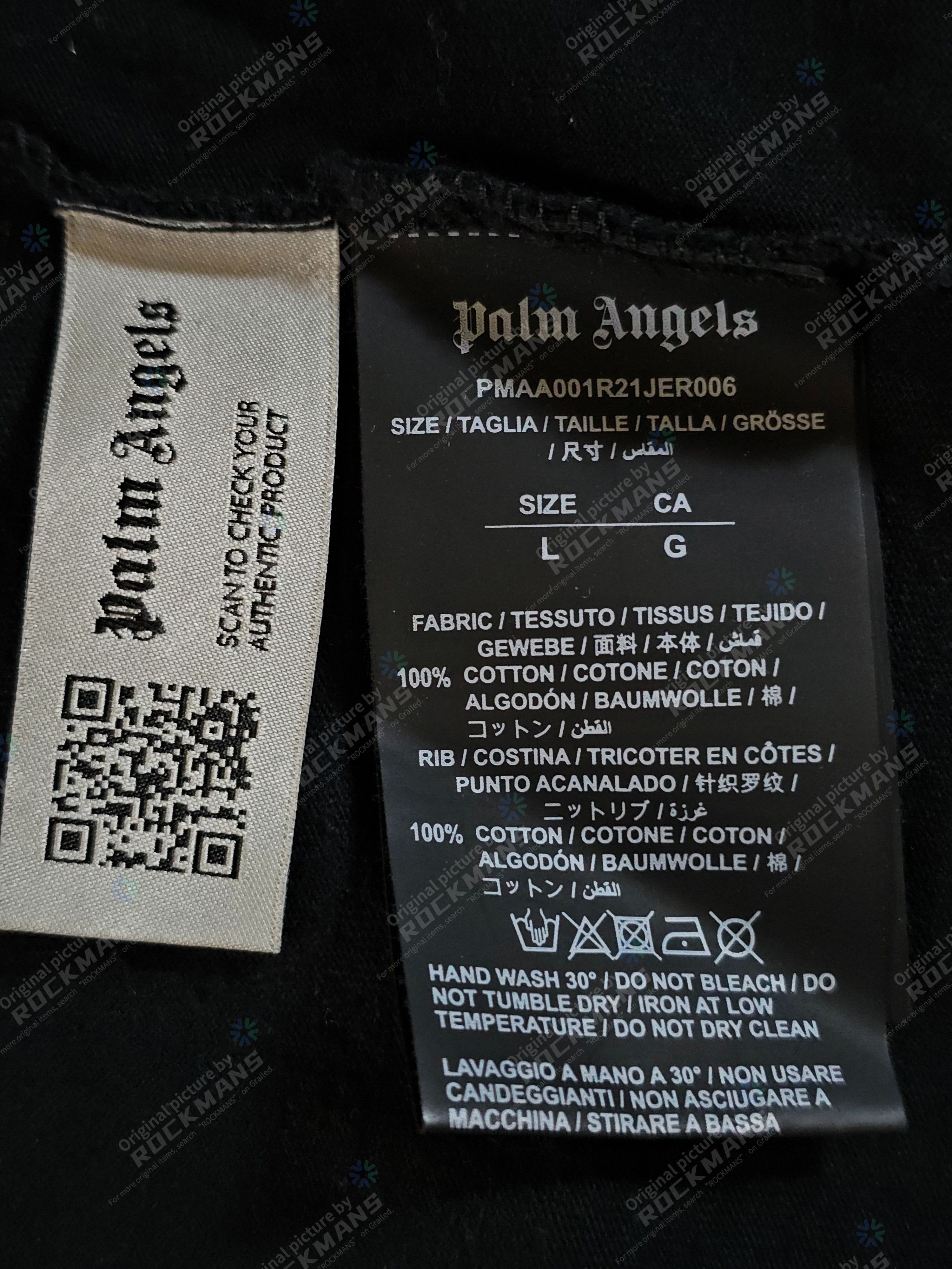 Palm Angels Palm Angels Gothic Logo Oversized T-Shirt Size L Size US L / EU 52-54 / 3 - 5 Thumbnail