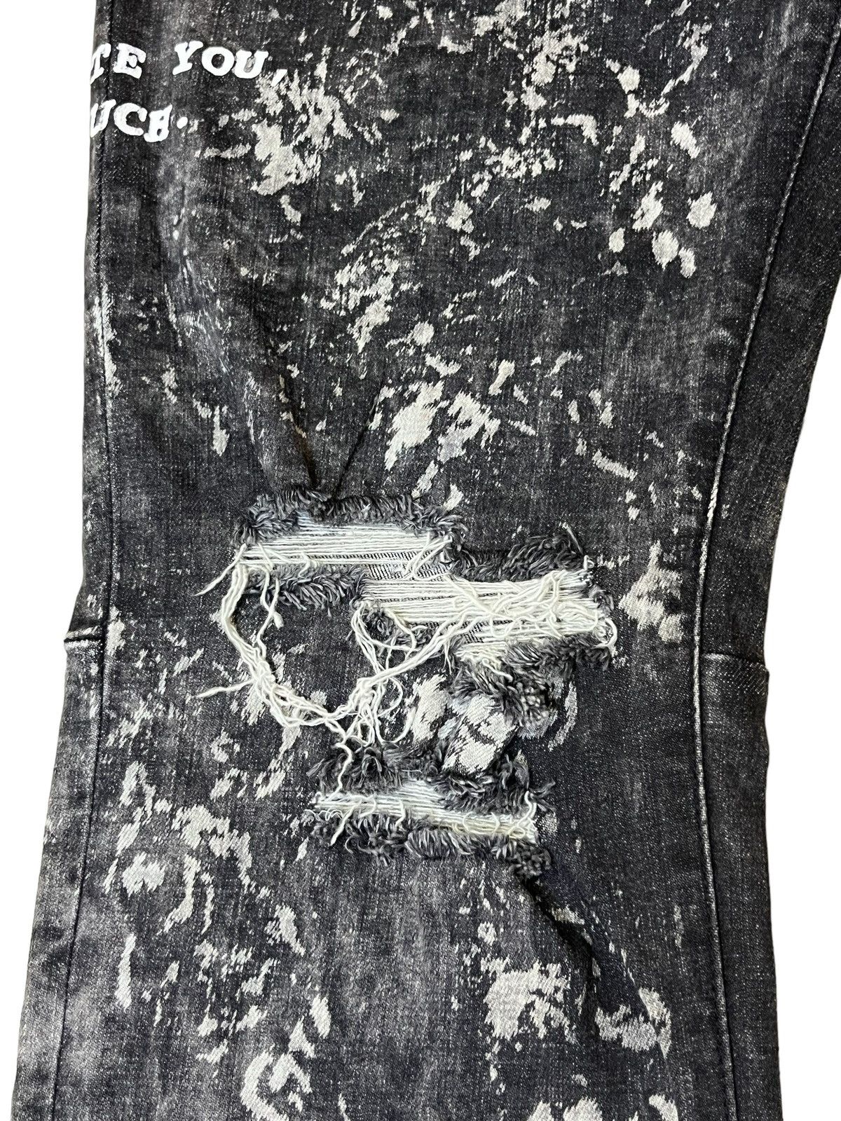 Embellish SICK🔥JAPANESE EMBELLISH STRETCH COTTON DISTRESS STYLE JEANS Size US 40 / EU 56 - 5 Thumbnail