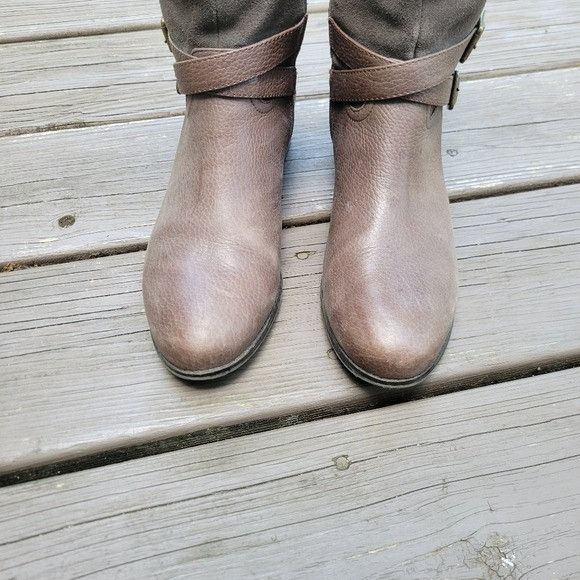 Vintage Vintage 90s y2k Brown Leather Suede Buckle Knee High Tall Eq Size US 8 / IT 38 - 5 Thumbnail