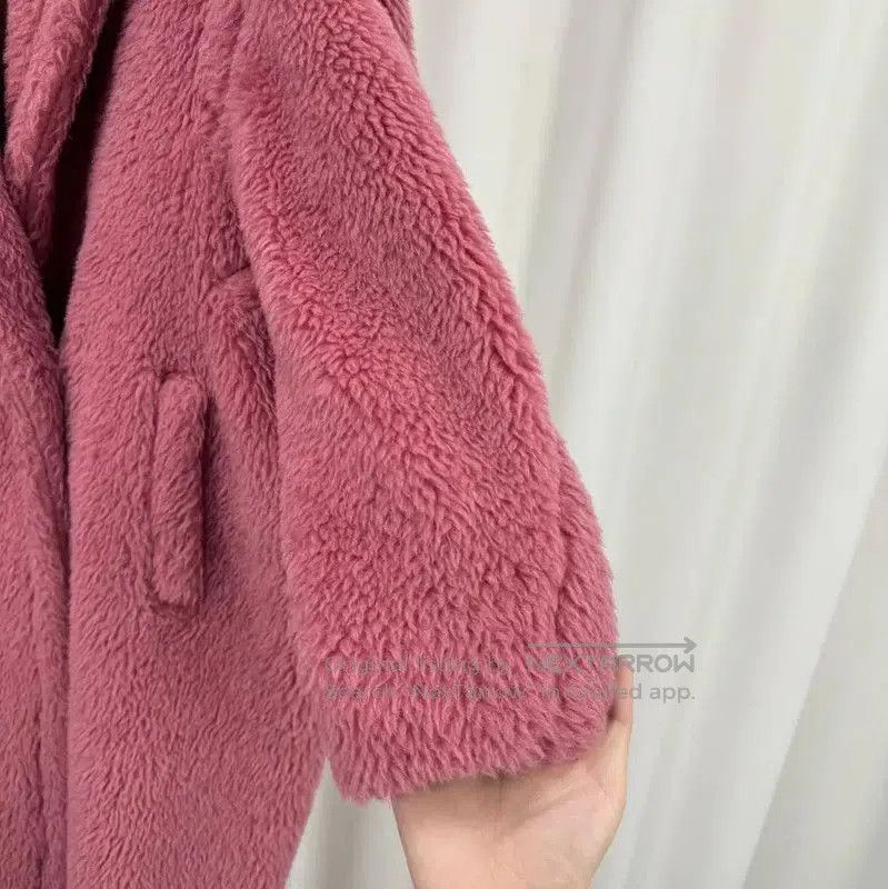 Max Mara MaxMara Pink Alpaca Wool Long Coat . Size S / US 4 / IT 40 - 4 Thumbnail