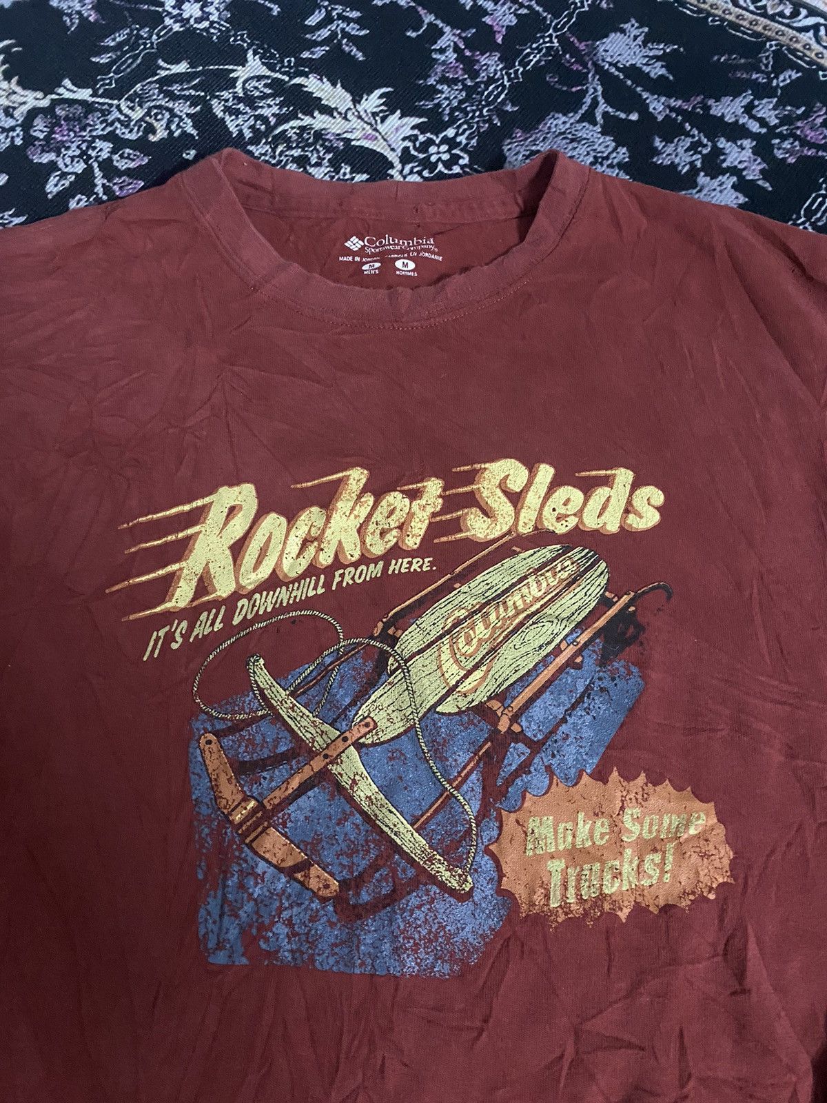 Columbia × Designer Y2k Designer Columbia Rocket Sleds Long sleeve 🚀 Size US M / EU 48-50 / 2 - 5 Thumbnail