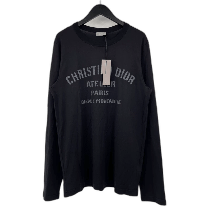 Dior Dior Black Long Sleeve Graphic Shirt Size US L / EU 52-54 / 3 - 1 Thumbnail