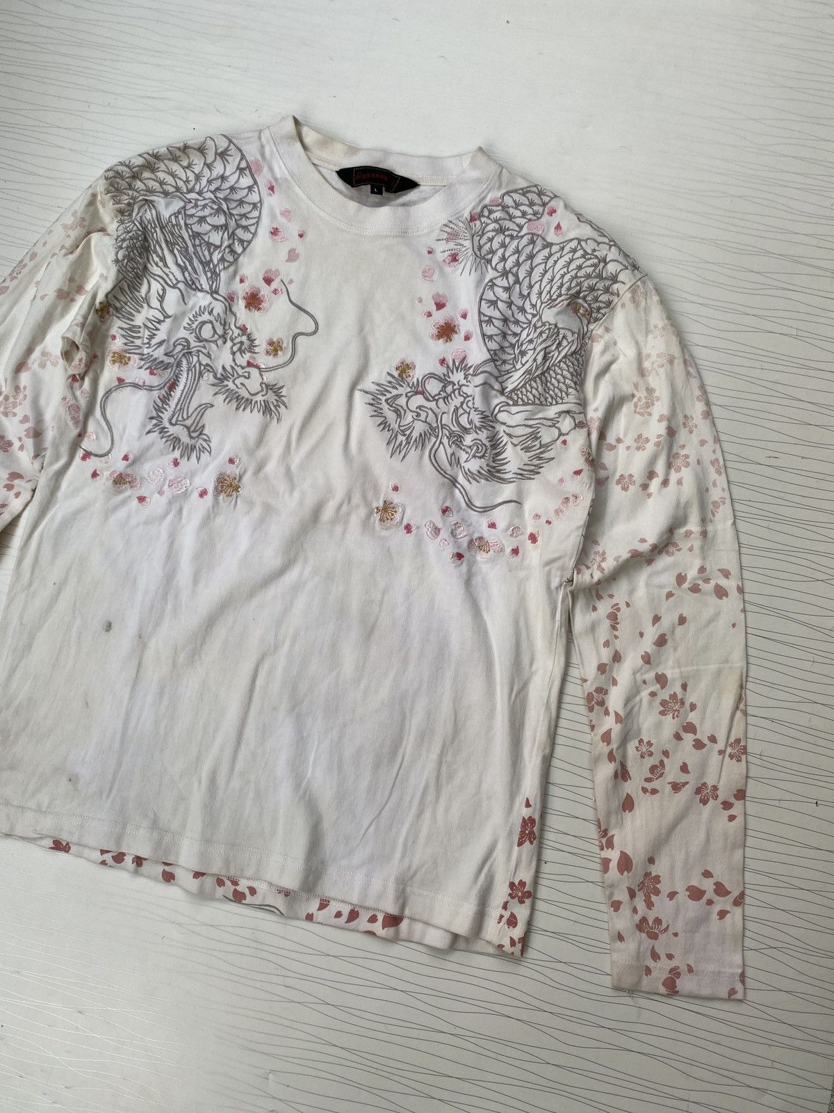 If Six Was Nine Japanese AOP Dragon Emboirderes Longsleeve Tee Size US L / EU 52-54 / 3 - 2 Thumbnail