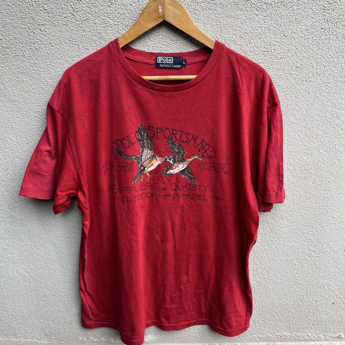 Polo Ralph Lauren Vintage 90s POLO SPORTSMAN tee Ralph Lauren Size US L / EU 52-54 / 3 - 2 Thumbnail