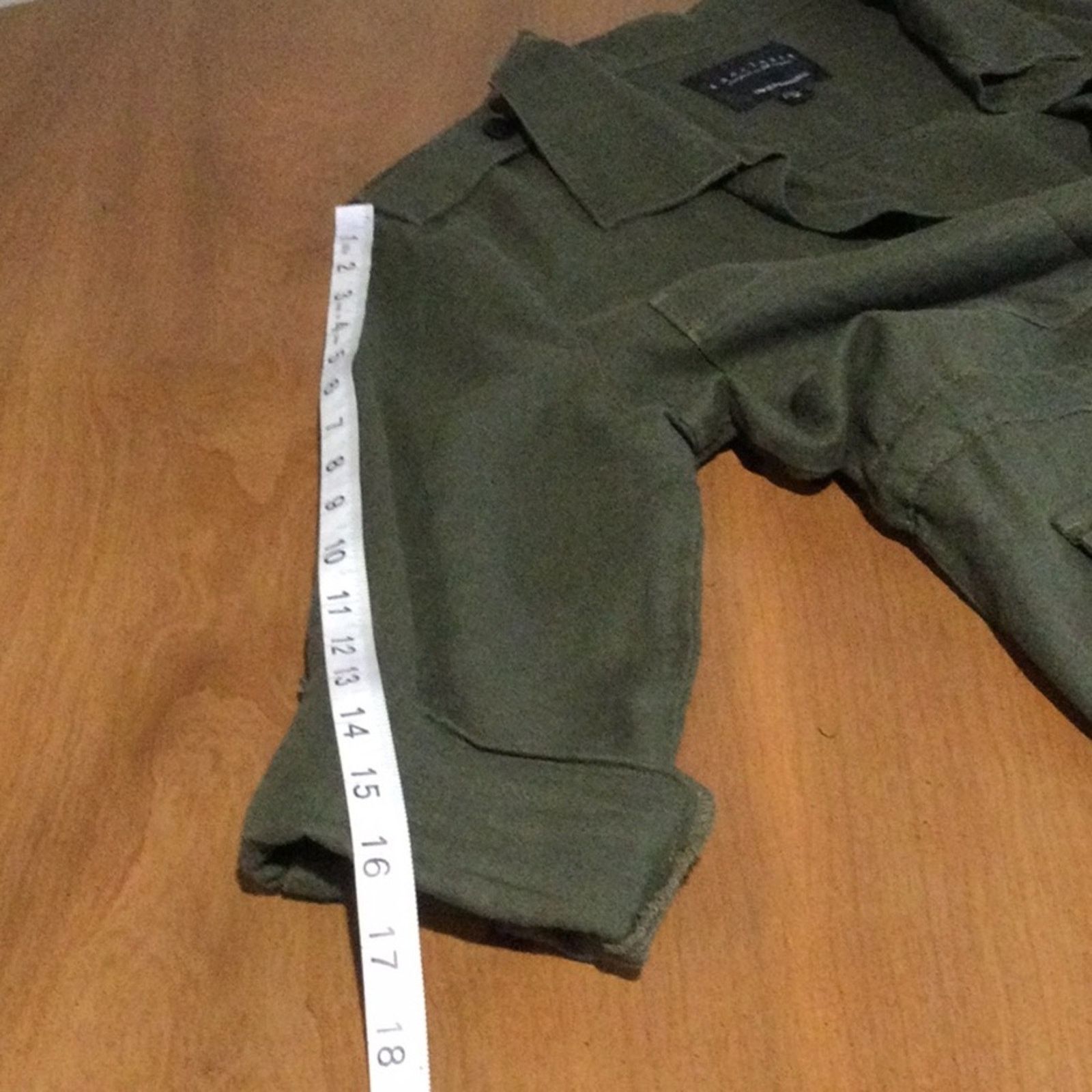 Sanctuary Sanctuary Army Green Rolltab Sleeve Lightweight Jacket Sz M Size M / US 6-8 / IT 42-44 - 16 Thumbnail