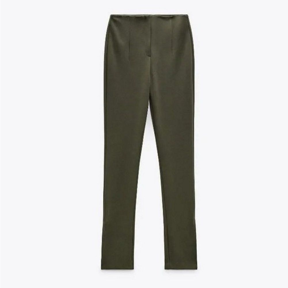 Zara NWT New Zara Grey Pants With Side Vents Size M Size 32" / US 10 / IT 46 - 3 Thumbnail