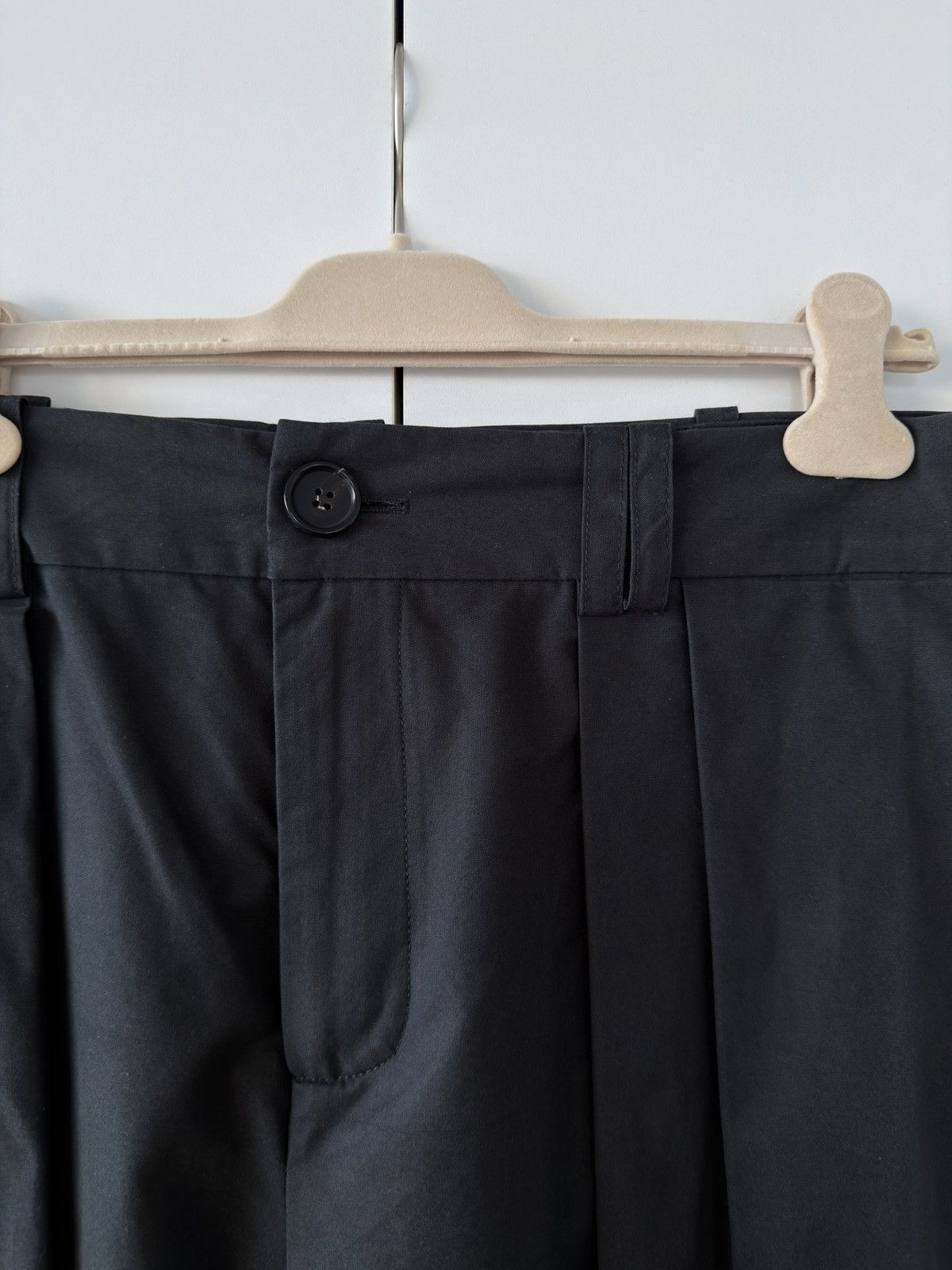 S.S.Daley Alexander Pleated Cotton Wide-Leg Trousers Black 38 Size US 38 / EU 54 - 3 Thumbnail