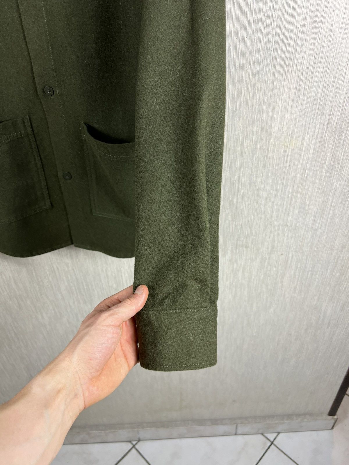 Han Kjobenhavn Archival Han Kjøvenhavn public shirt wool over shirt army Size US M / EU 48-50 / 2 - 10 Thumbnail