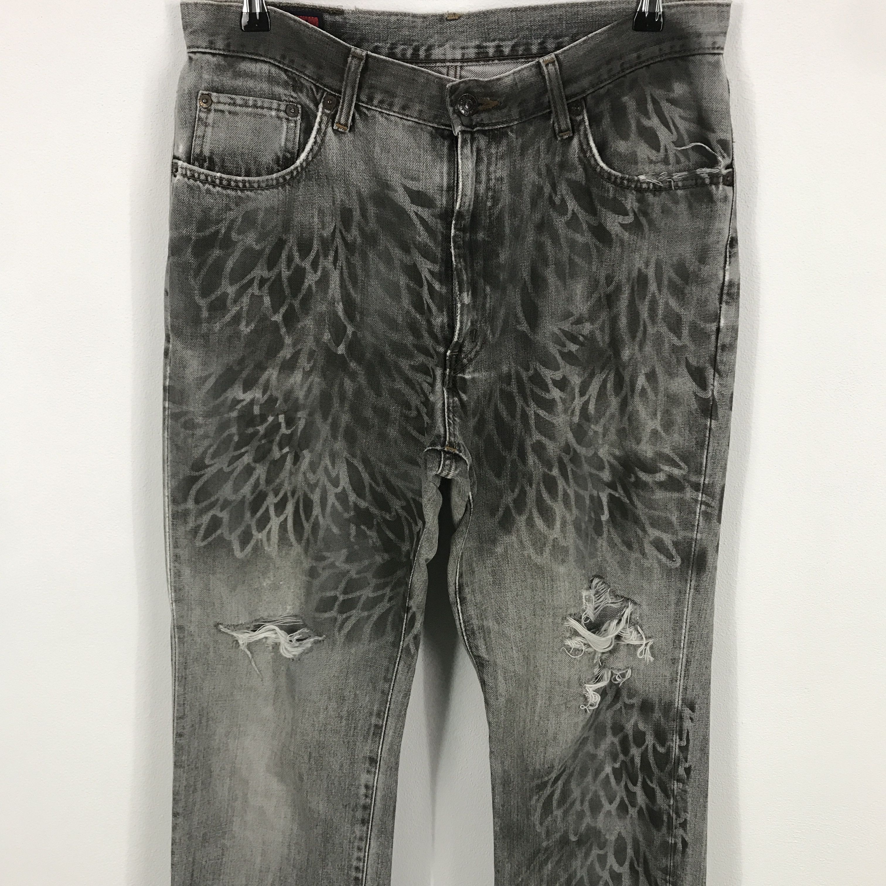 Edwin × Japanese Brand Rare Edwin 503 regular Style distressed jeans pants Size US 32 / EU 48 - 4 Thumbnail