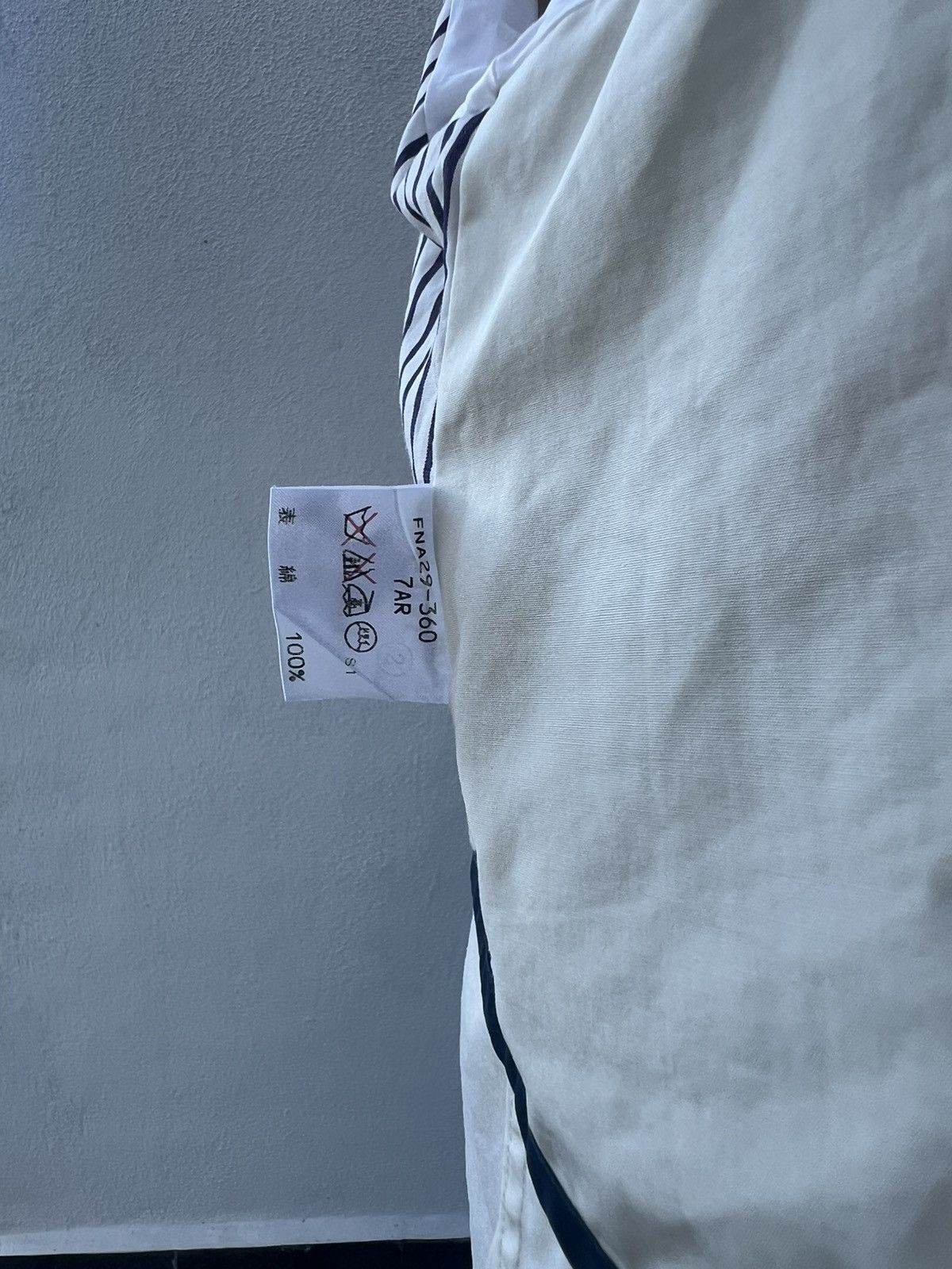 Burberry × Vintage Burberrys Sports Coat 7 Cotton White FNA29-360 Size M / US 6-8 / IT 42-44 - 21 Thumbnail