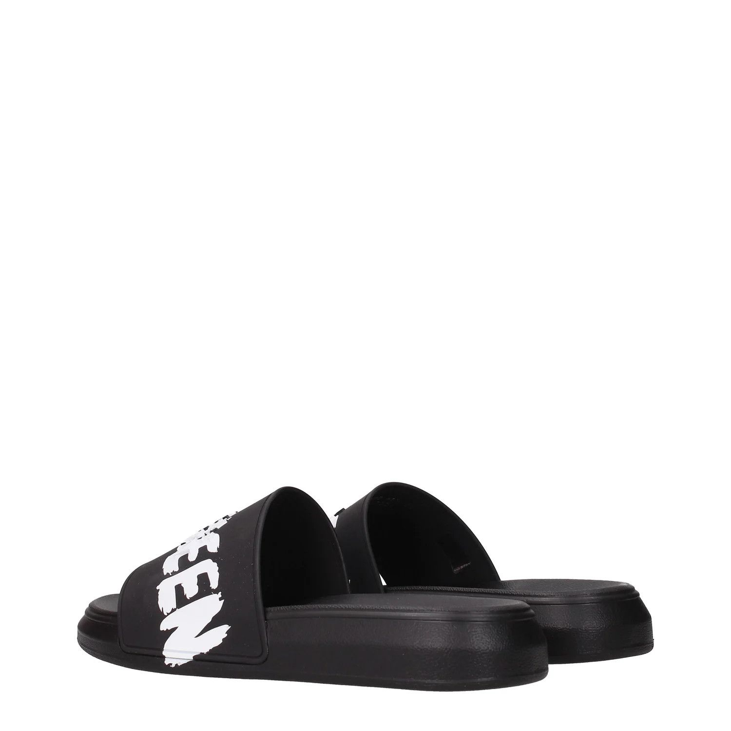 Alexander McQueen ob1o1e0225 Rubber Slippers in Black White Size US 6.5 / EU 39-40 - 4 Thumbnail