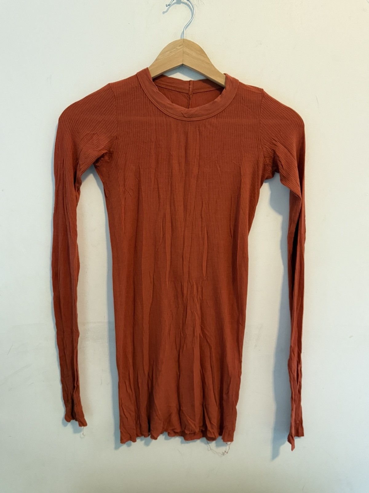 Rick Owens Rick Owens long sleeve ribbed top Size XS / US 0-2 / IT 36-38 - 1 Thumbnail