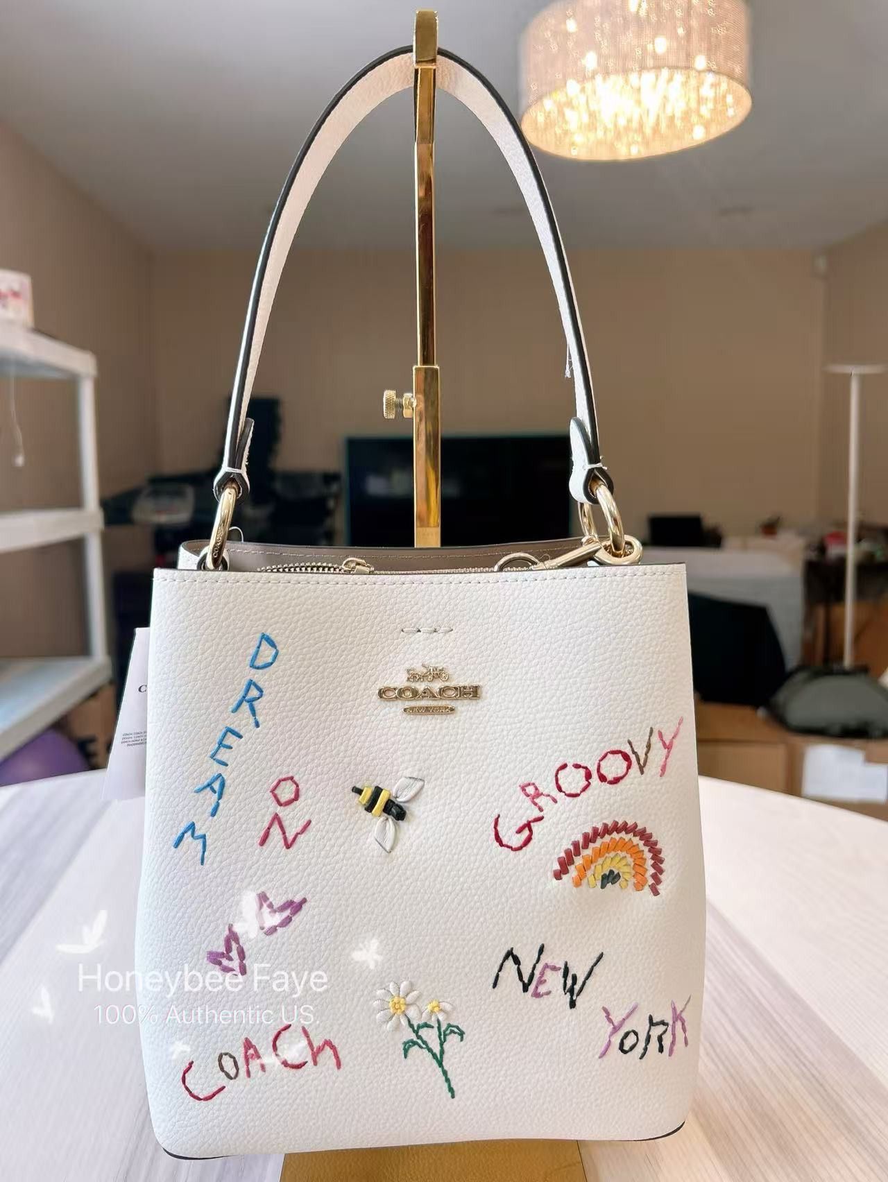 Coach Small Town Bucket Bag With Diary Embroidery C8282 Size ONE SIZE - 1 Thumbnail