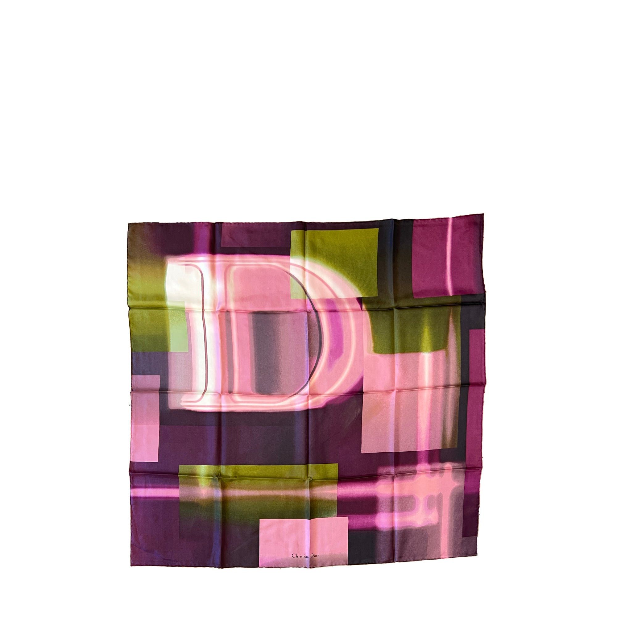 Dior DIOR - Dior 90 scarf in purple silk Size ONE SIZE - 1 Thumbnail