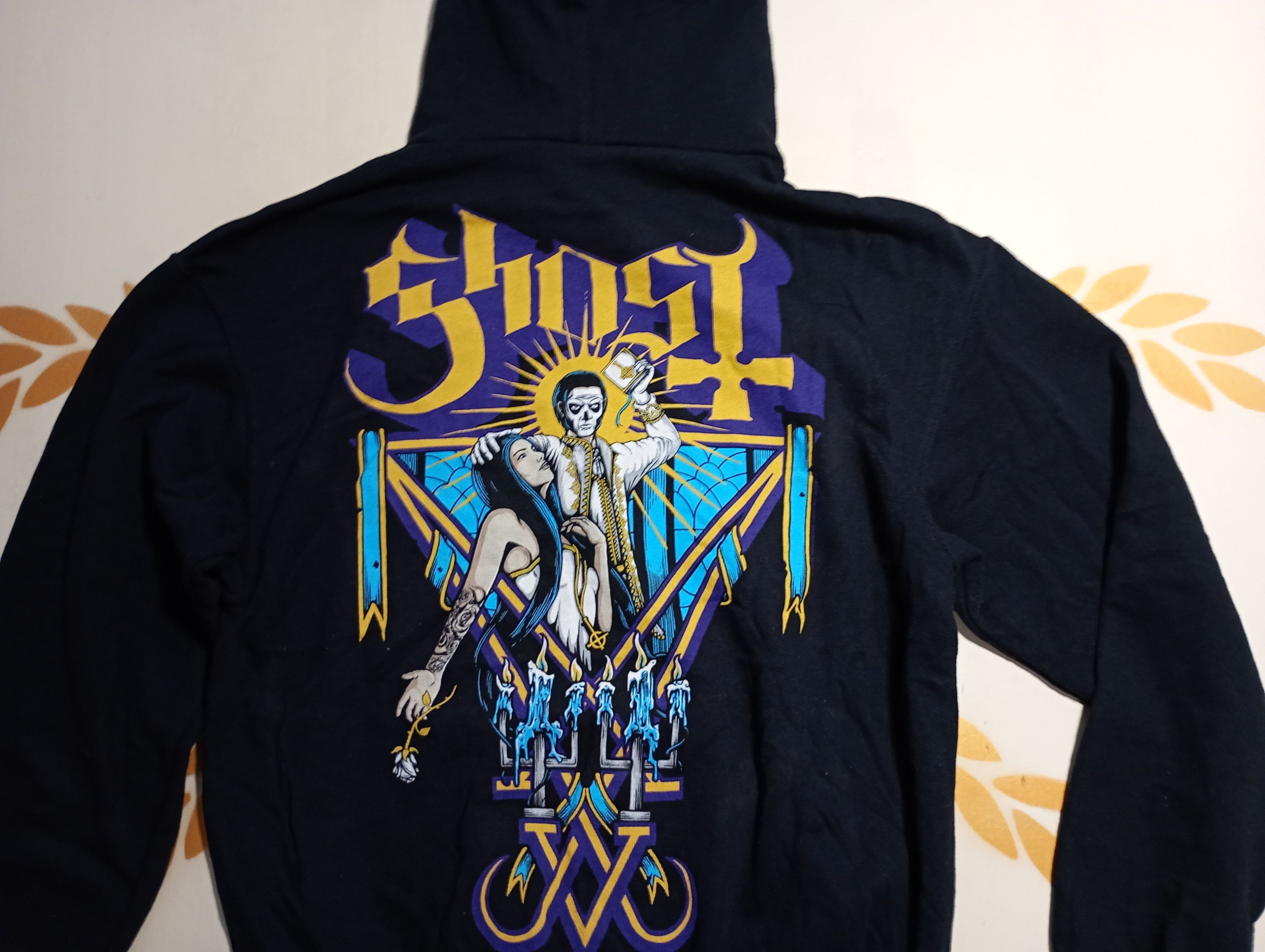 Fruit Of The Loom Ghost Band Hoodie Size US M / EU 48-50 / 2 - 10 Thumbnail