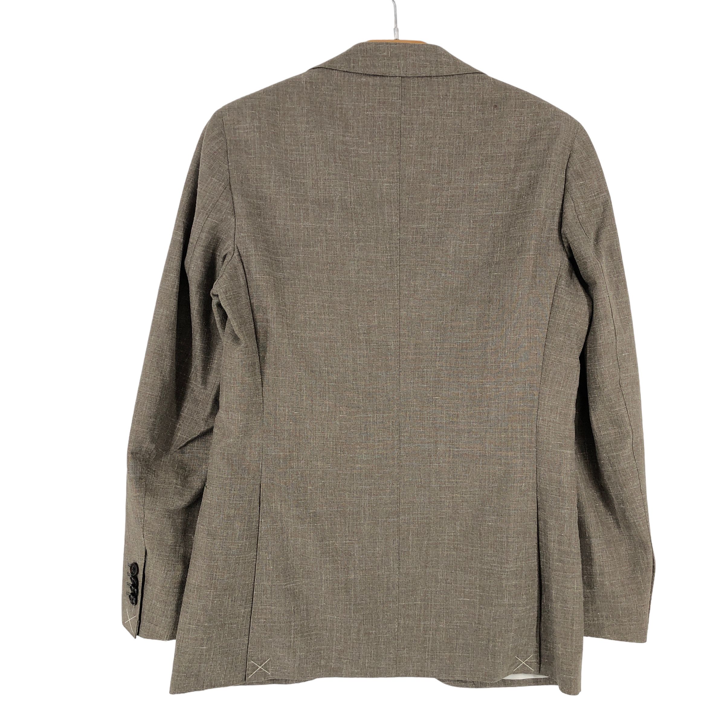 Suitsupply Havana Jetted Wool Silk Linen Blazer EU:46 UK:36; US:36S Size 36S - 2 Thumbnail