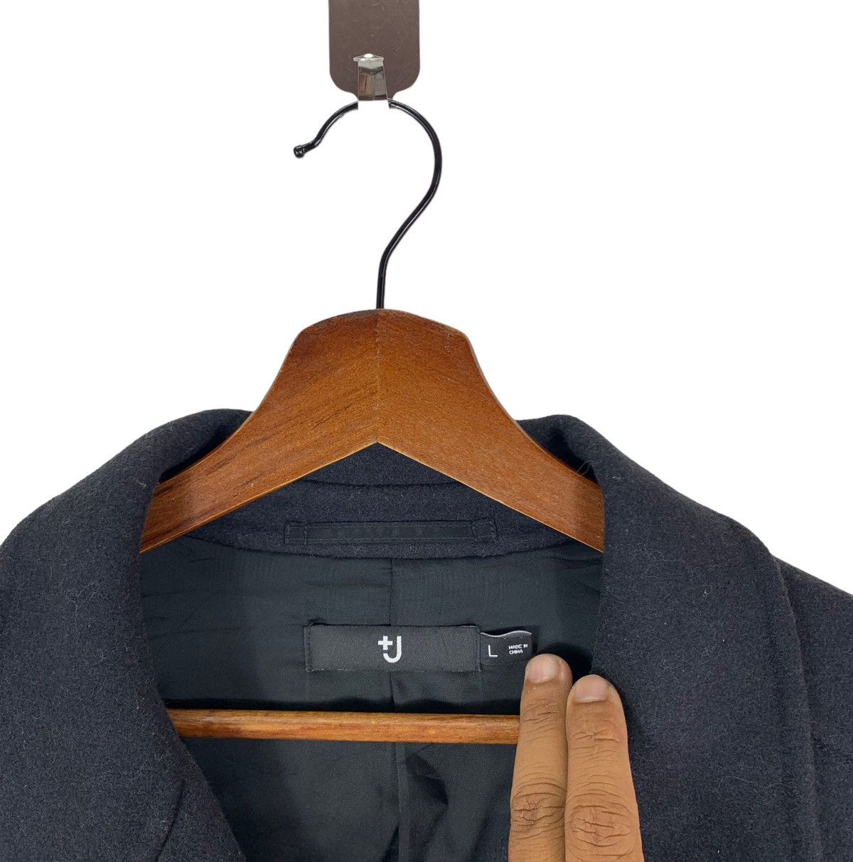 Jil Sander × Uniqlo Vintage Jill Sander Luxury Brand Wool Coat Jacket Size US L / EU 52-54 / 3 - 5 Thumbnail