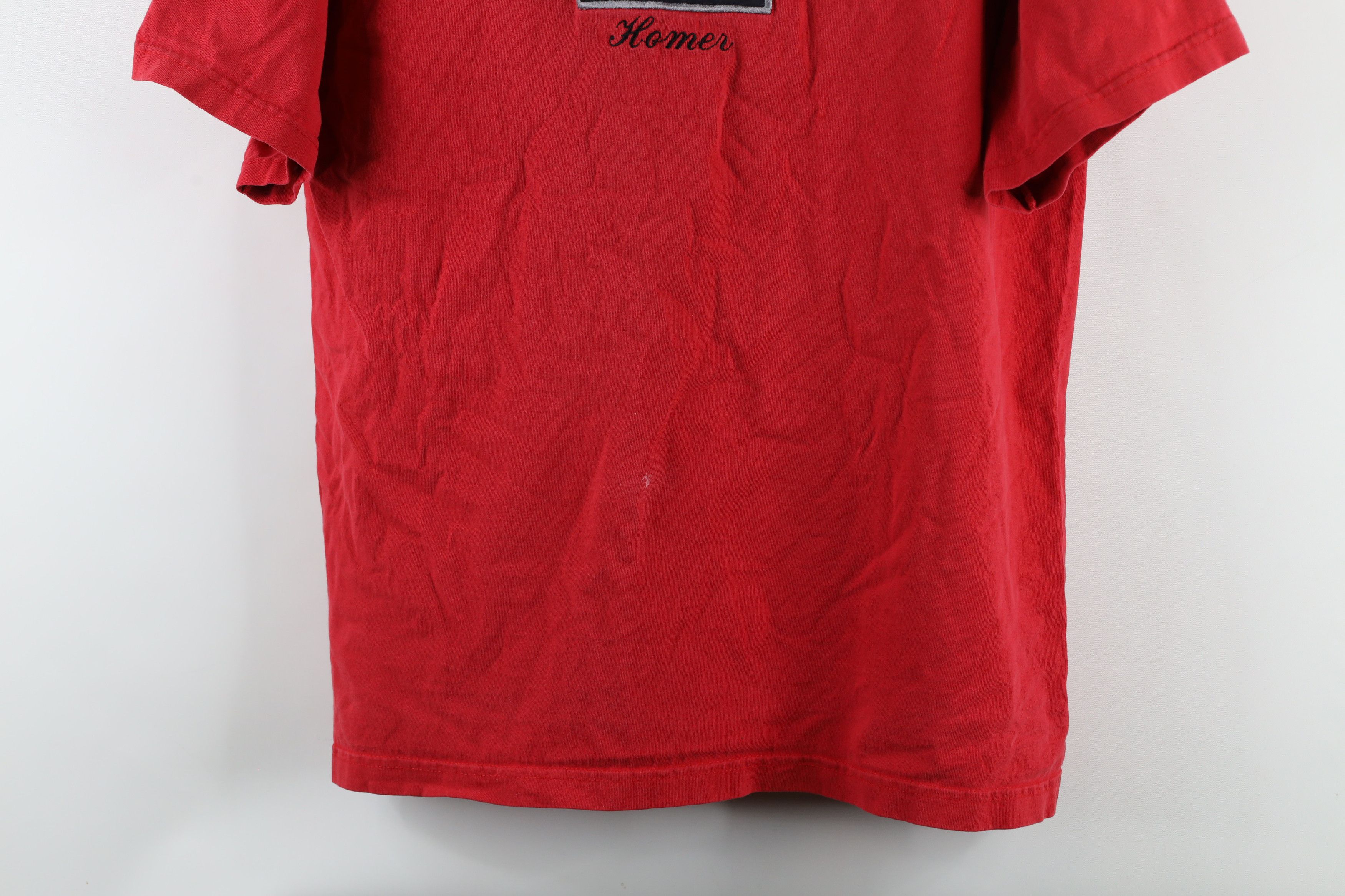 Vintage Vintage 90s Streetwear Spell Out Homer Alaska T-Shirt Red Size US L / EU 52-54 / 3 - 3 Thumbnail