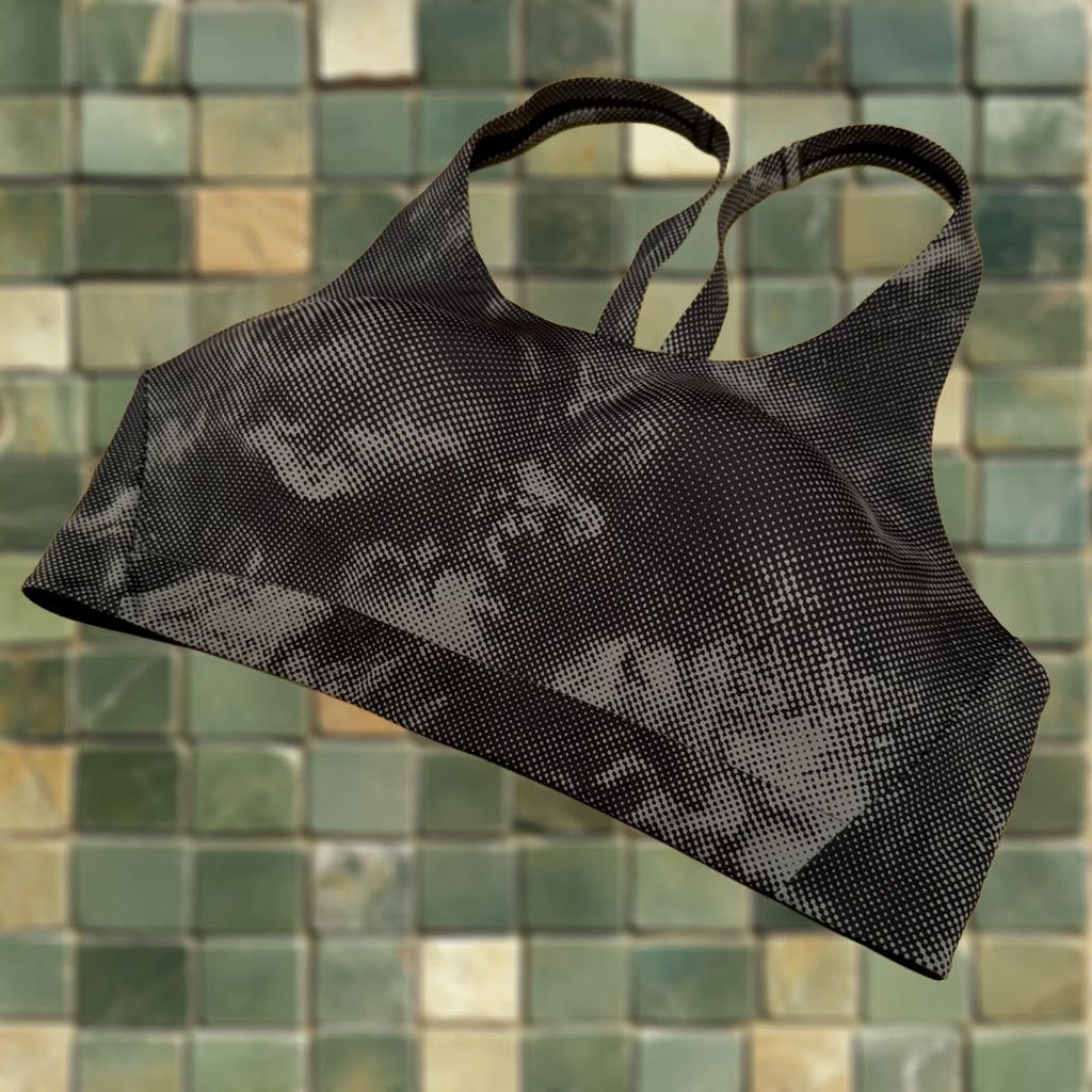 Athleta Athleta Sports Bra Womens 34C Black Gray Printed Advance Mold Cup Activewear Size ONE SIZE - 1 Thumbnail