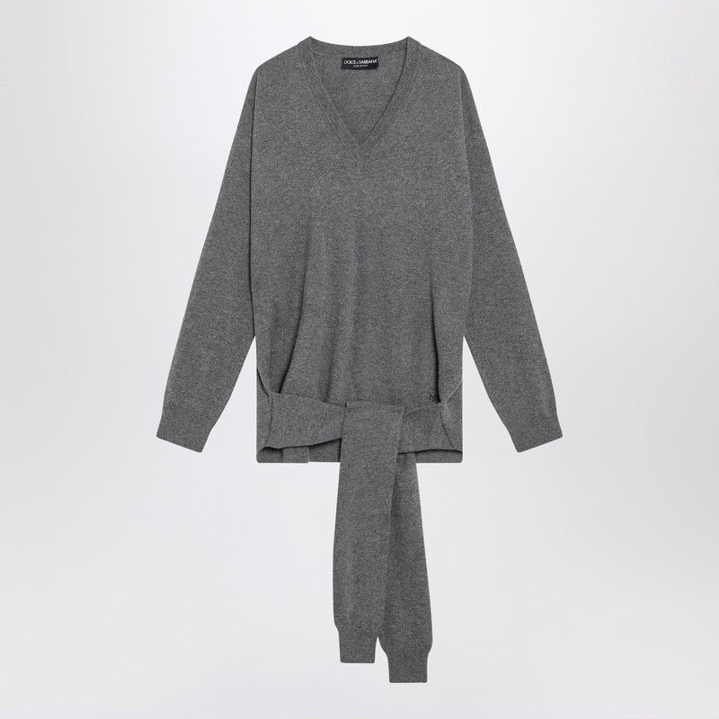 Dolce & Gabbana Dolce&Gabbana Grey Cashmere Sweater Size S / US 4 / IT 40 - 1 Thumbnail