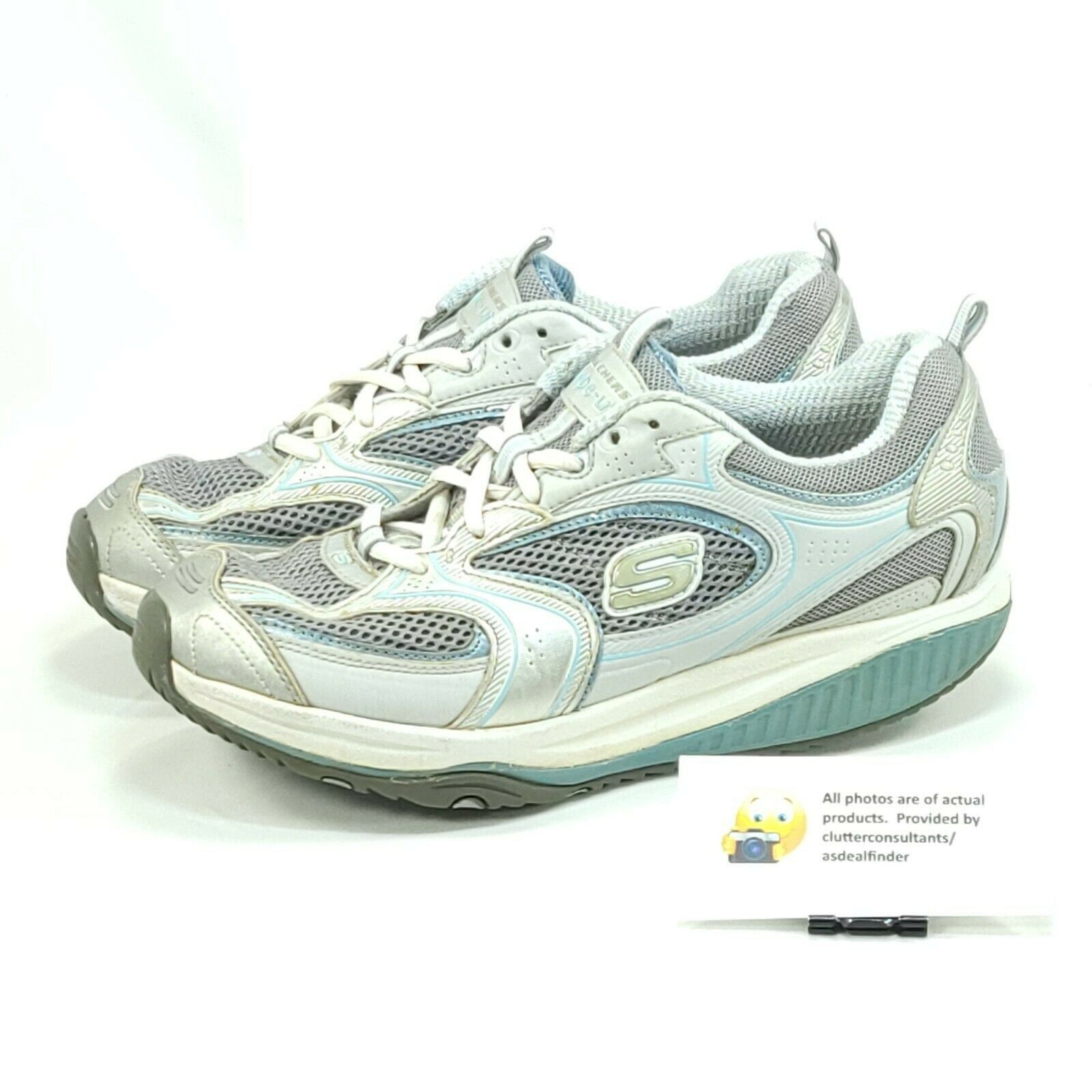 SKECHERS Skechers Shape Ups Shoe Womens Size 8.5 12320 Gray Blue Size US 8.5 / IT 38.5 - 1 Thumbnail