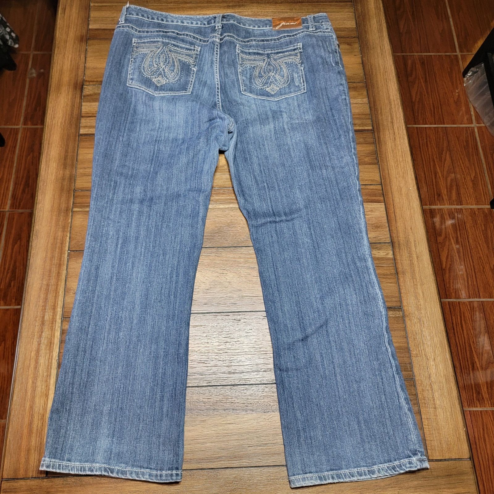 Seven 7 Seven7 Straight Denim Jeans w/ Front Bling - Size 24 Size 42" / US 20 - 5 Thumbnail