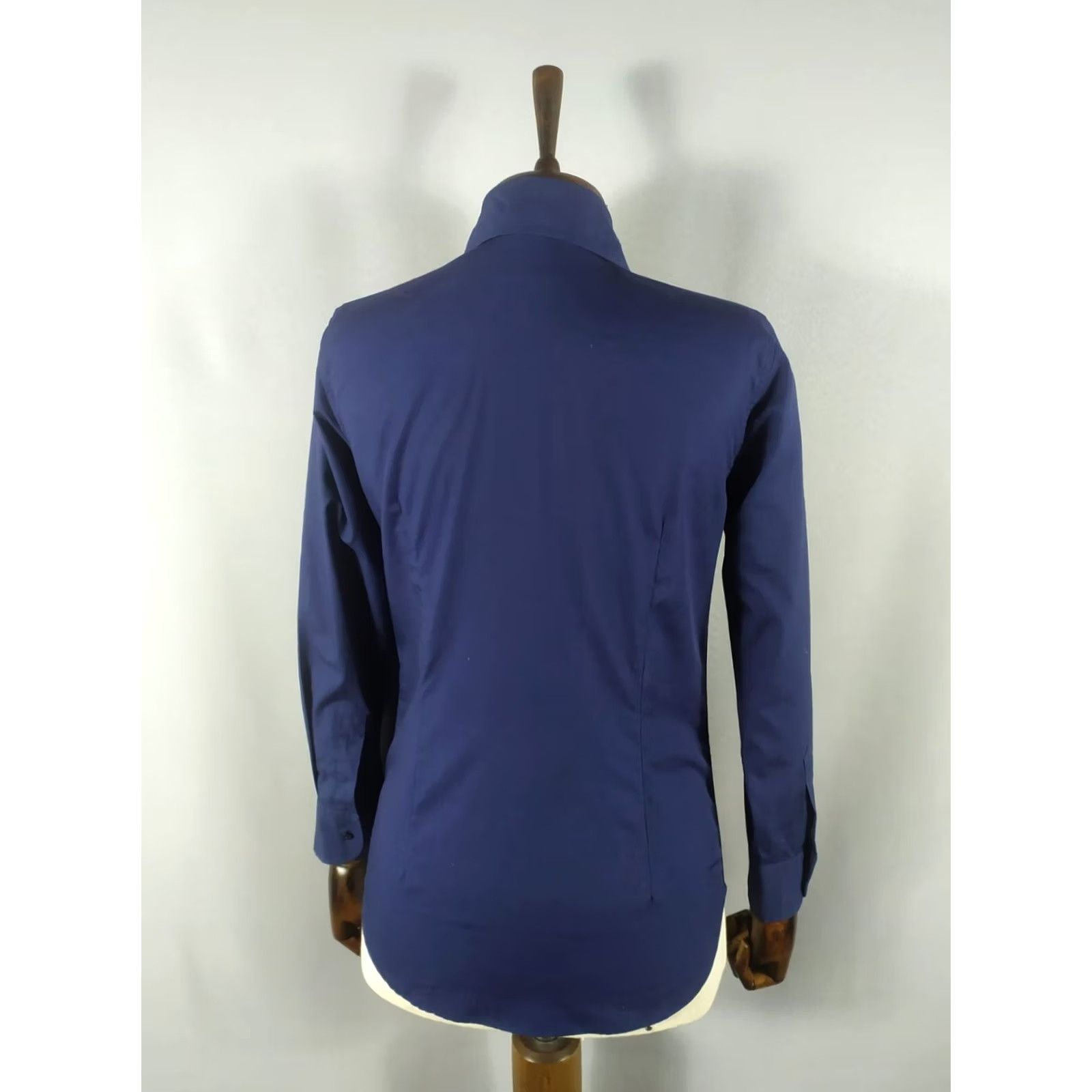Suitsupply Suitsupply Shirt Size 36 100% Cotton Blue Button-Up Women's Size XS / US 0-2 / IT 36-38 - 2 Thumbnail