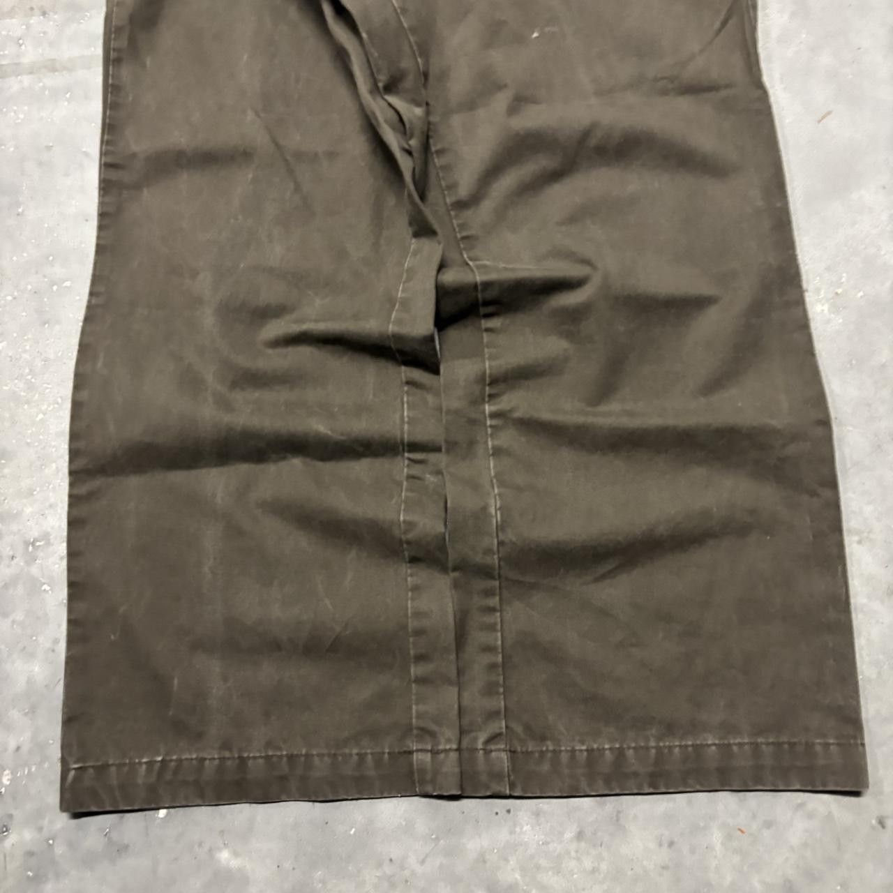 Japanese Brand × Vintage Crazy Vintage Y2K/2000s Baggy Brown Workwear Casual Pants! Size US 36 / EU 52 - 6 Thumbnail