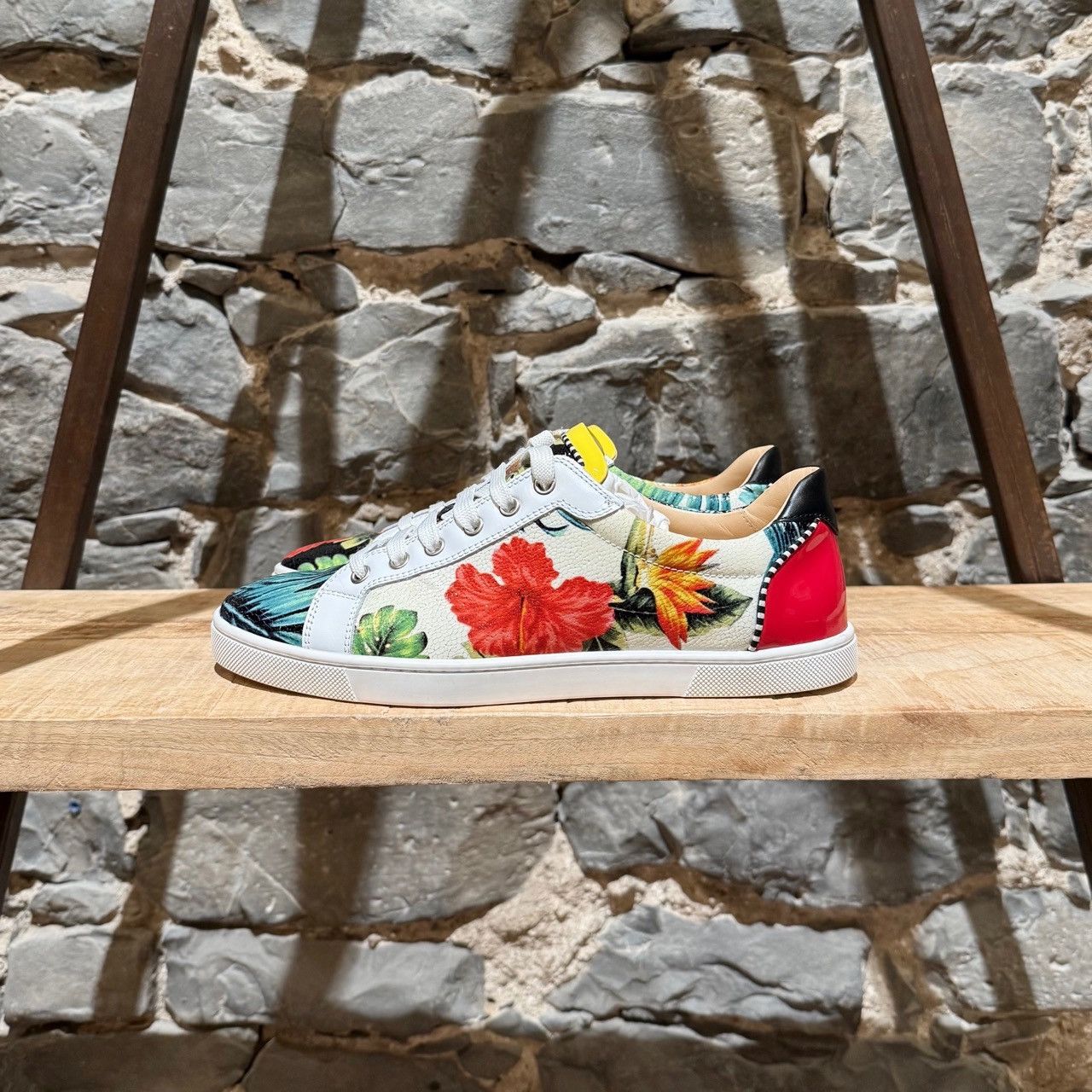 Christian Louboutin Christian Louboutin Floral Patent Seava Low-Top Sneakers Size US 9.5 / IT 39.5 - 6 Thumbnail