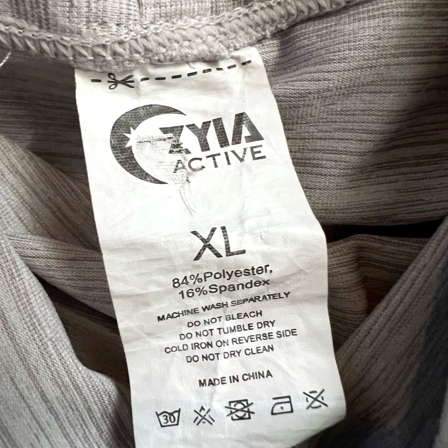 Vintage ZYIA Active Shirt Womens XL Haze Yoga Shawl Pullover Wrap Hooded Shirt Twist Top Mens? Size XL / US 12-14 / IT 48-50 - 7 Thumbnail