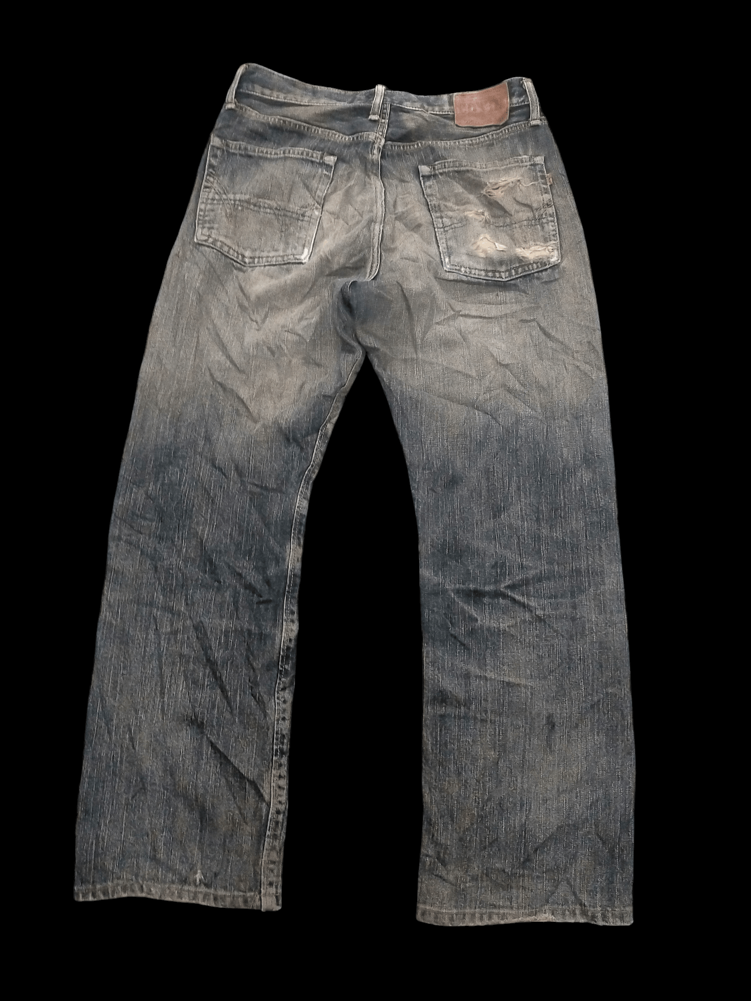 Edwin × If Six Was Nine × Le Grande Bleu (L.G.B.) 🔥Vintage🔥 Edwin 505zx Mudwash Distressed Selvedge Jeans Size US 32 / EU 48 - 2 Thumbnail