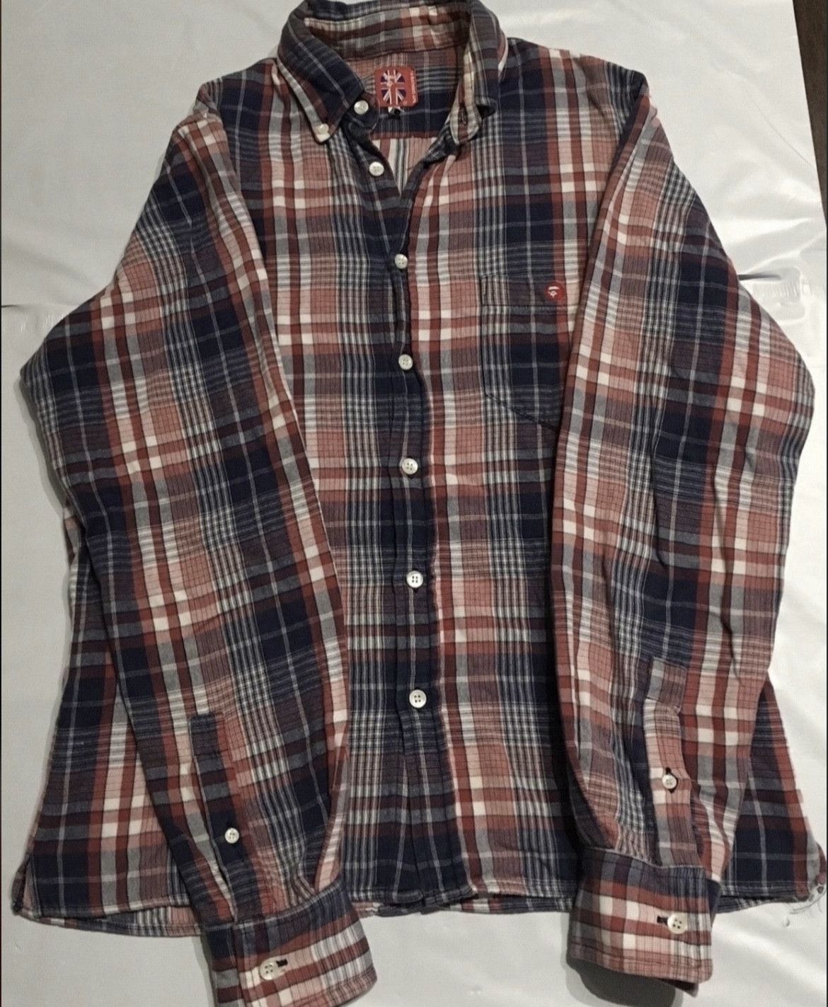 Bape Bape long sleeve flannel button up shirt Size US M / EU 48-50 / 2 - 1 Thumbnail
