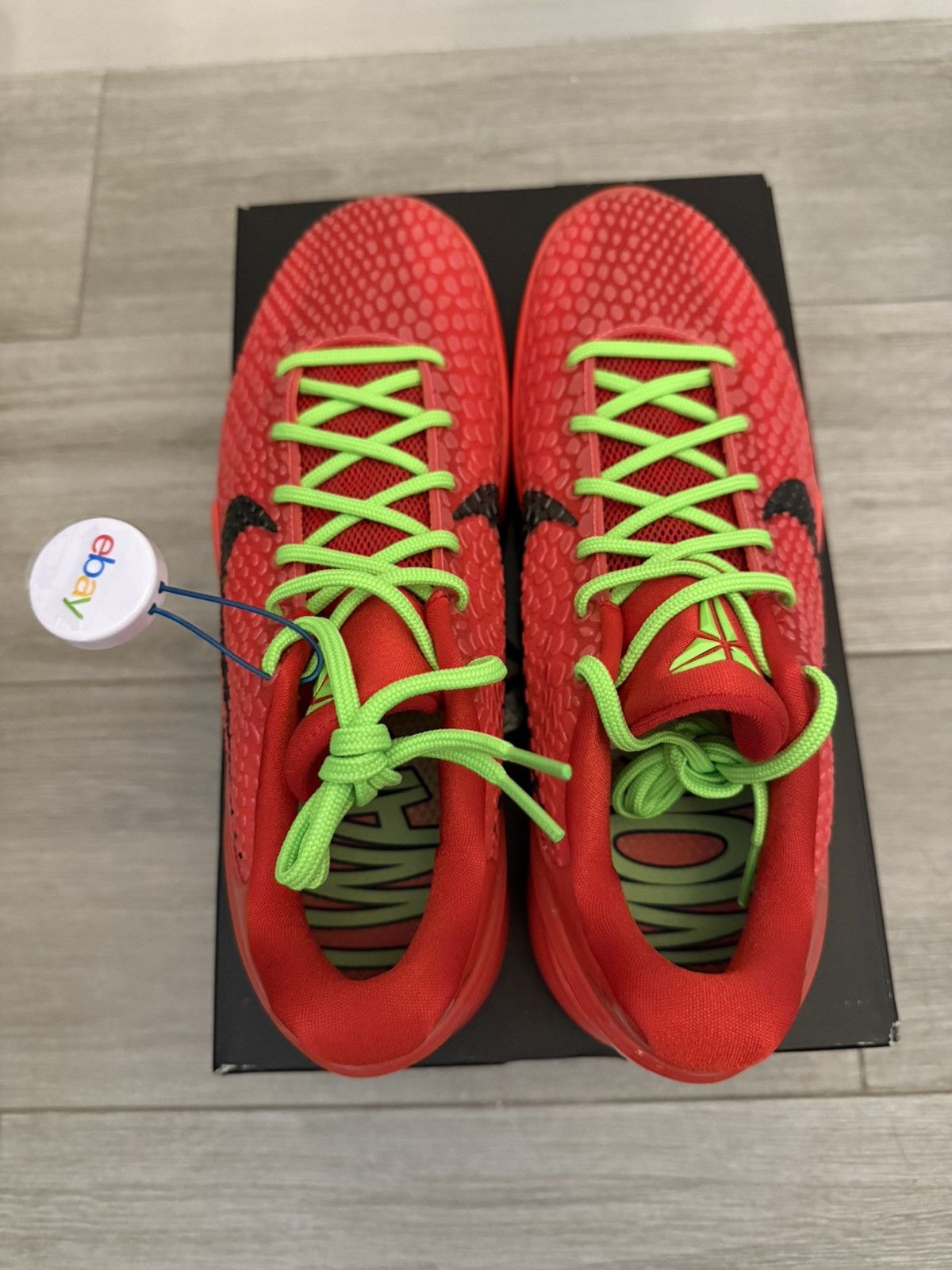 Nike Nike Zoom Kobe 6 Protro Reverse Grinch Crimson Black Sz 11 Size US 11 / EU 44 - 6 Thumbnail