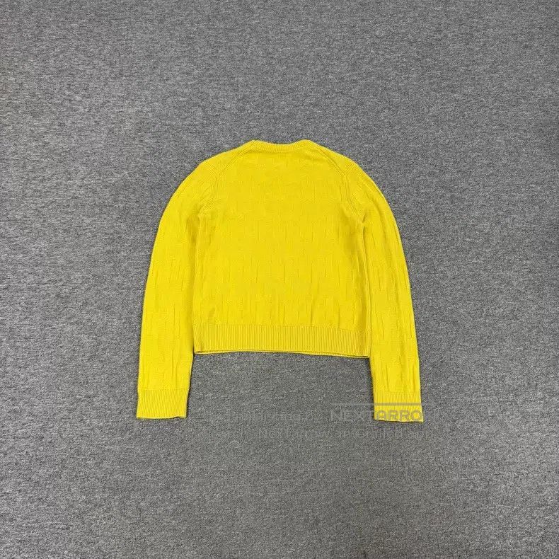 Hermes Hermes Luminescent Yellow Jacquard Knit Sweater Size S / US 4 / IT 40 - 2 Thumbnail